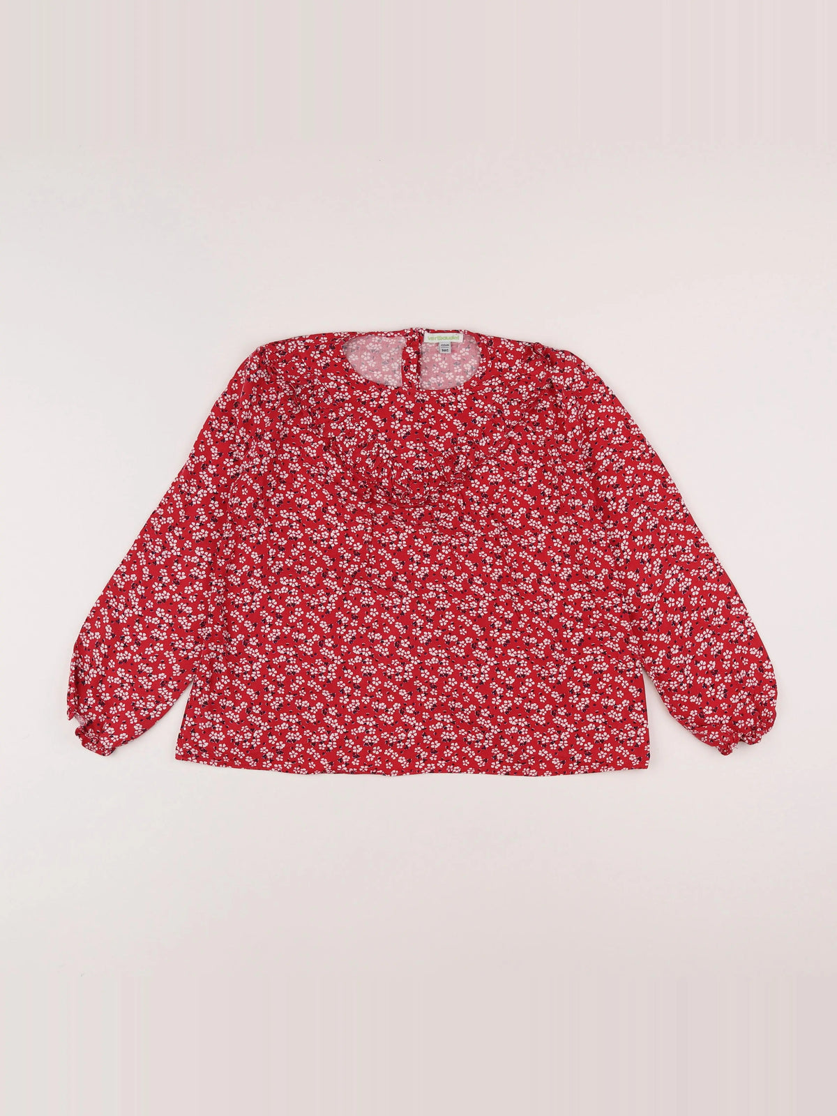 Vertbaudet - blouse rouge - 9 ans