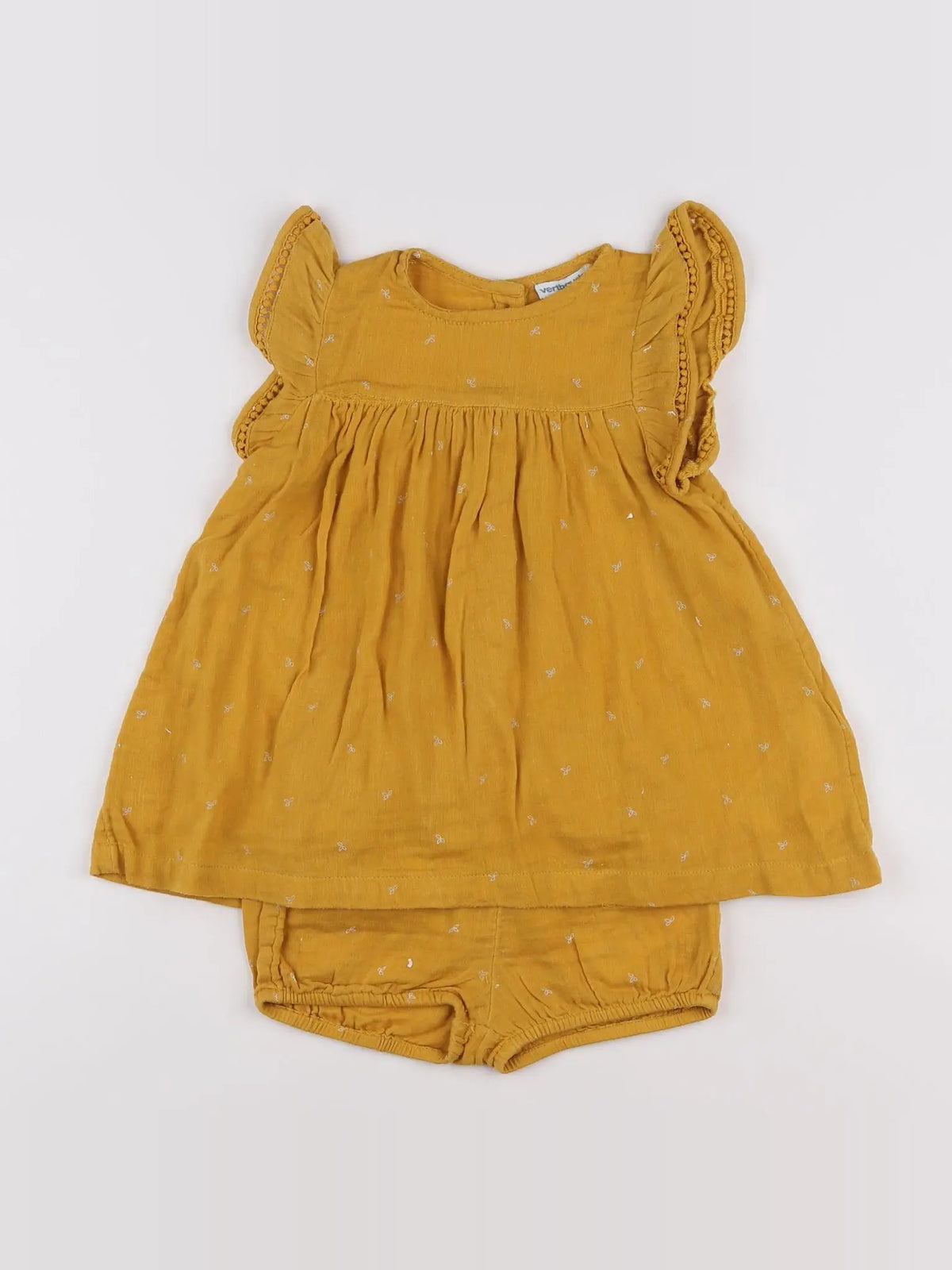 Vertbaudet - robe jaune - 18 mois