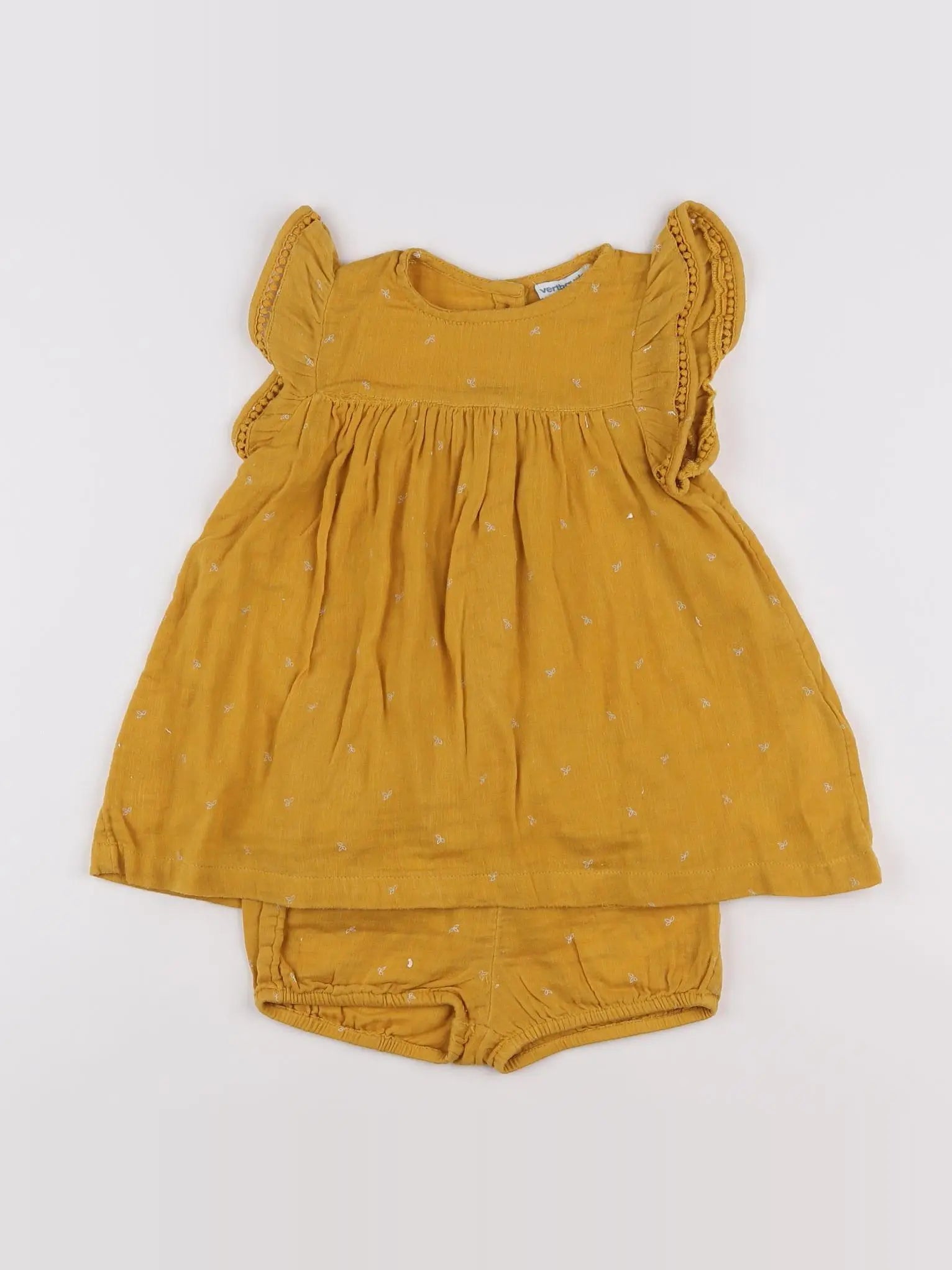 Vertbaudet - robe jaune - 18 mois