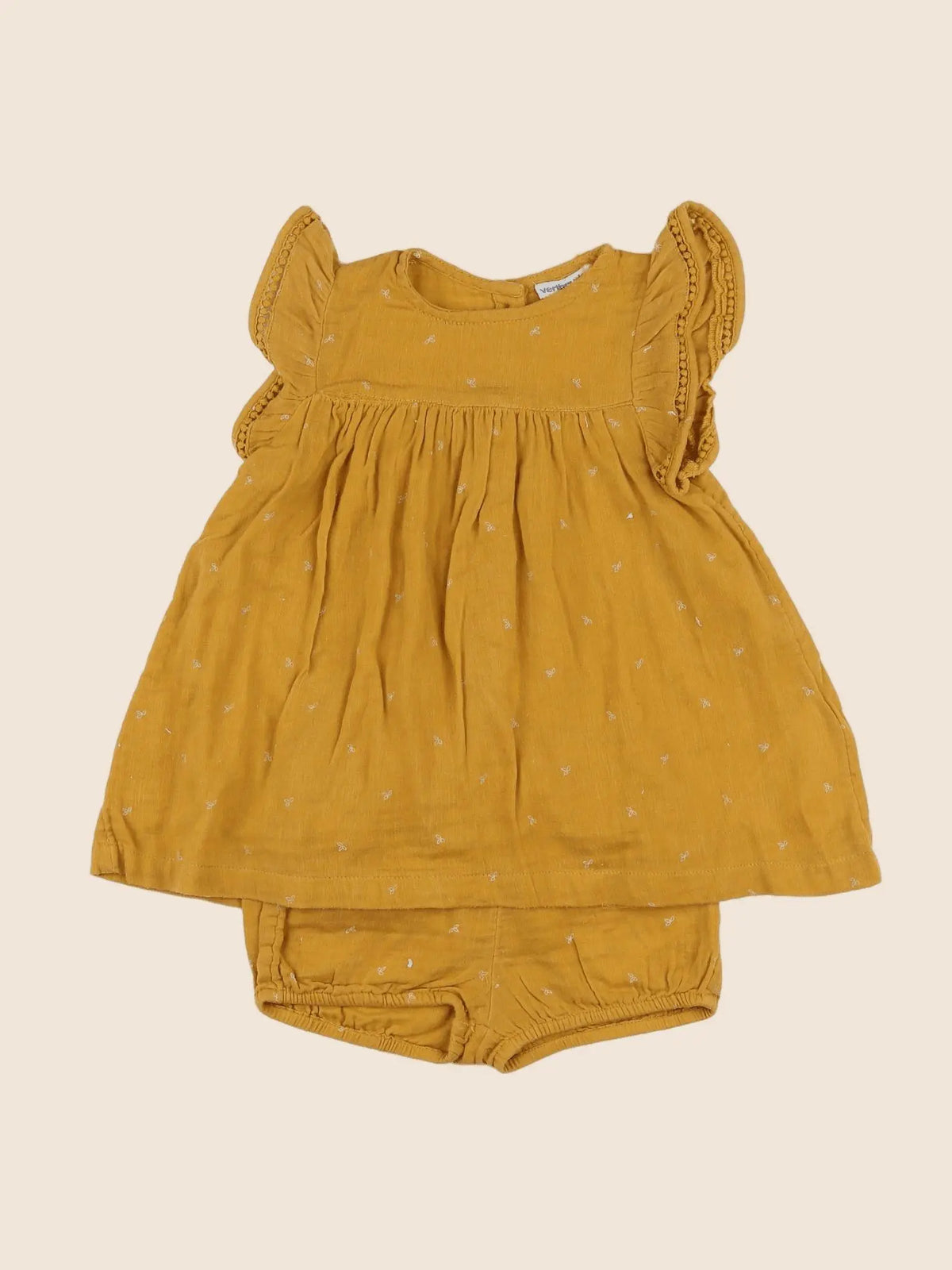 Vertbaudet - robe jaune - 18 mois