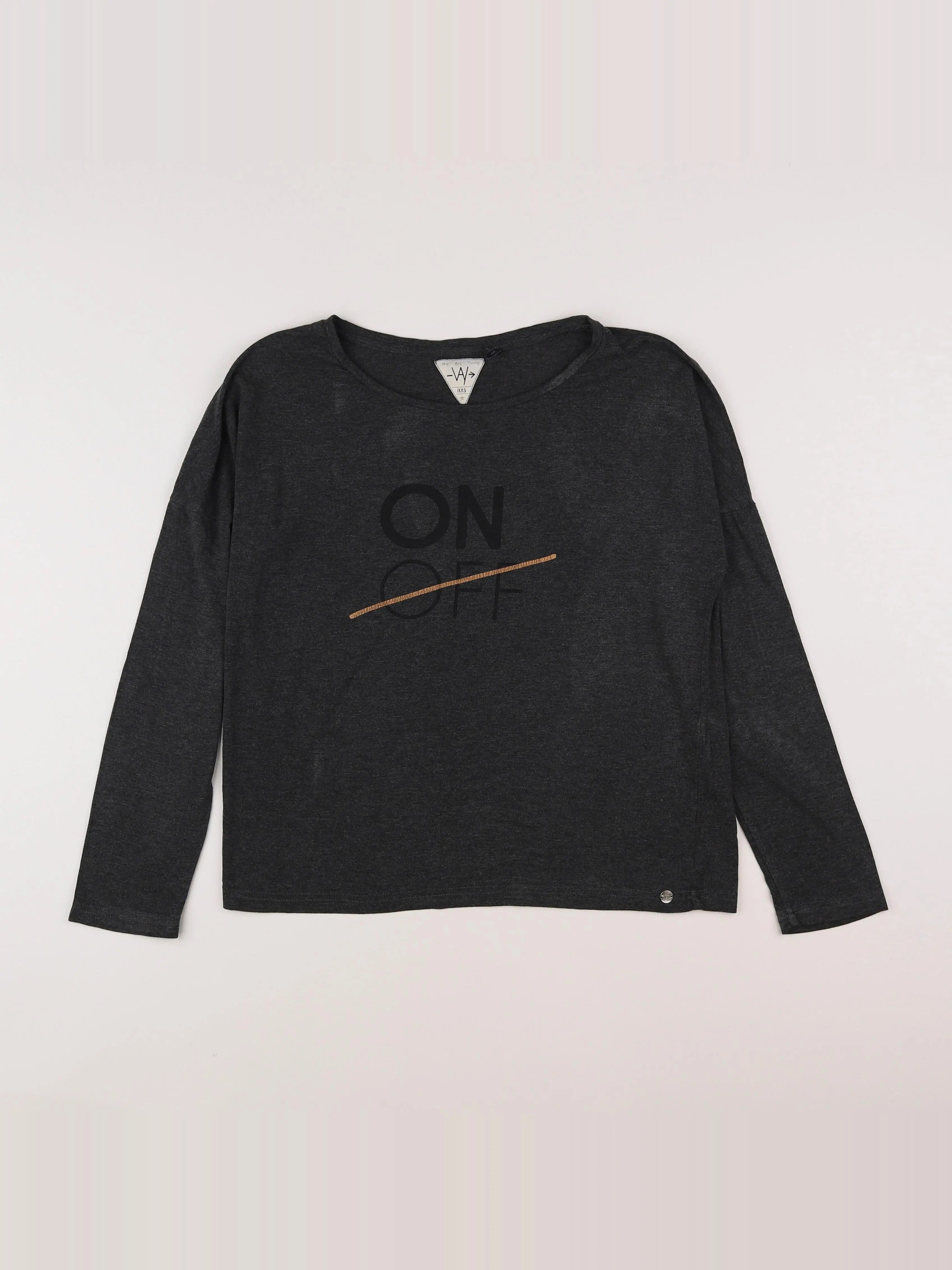 IKKS - tee-shirt gris - 14 ans