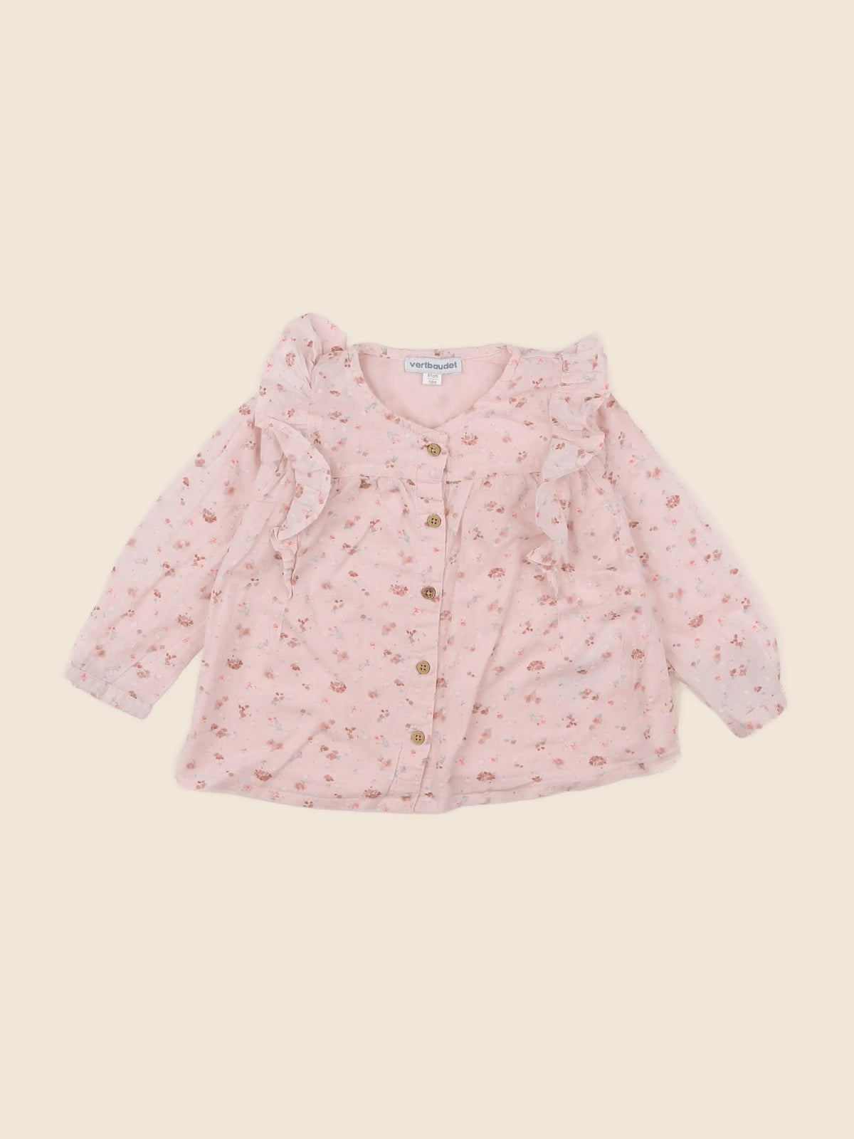Vertbaudet - blouse rose - 18 mois