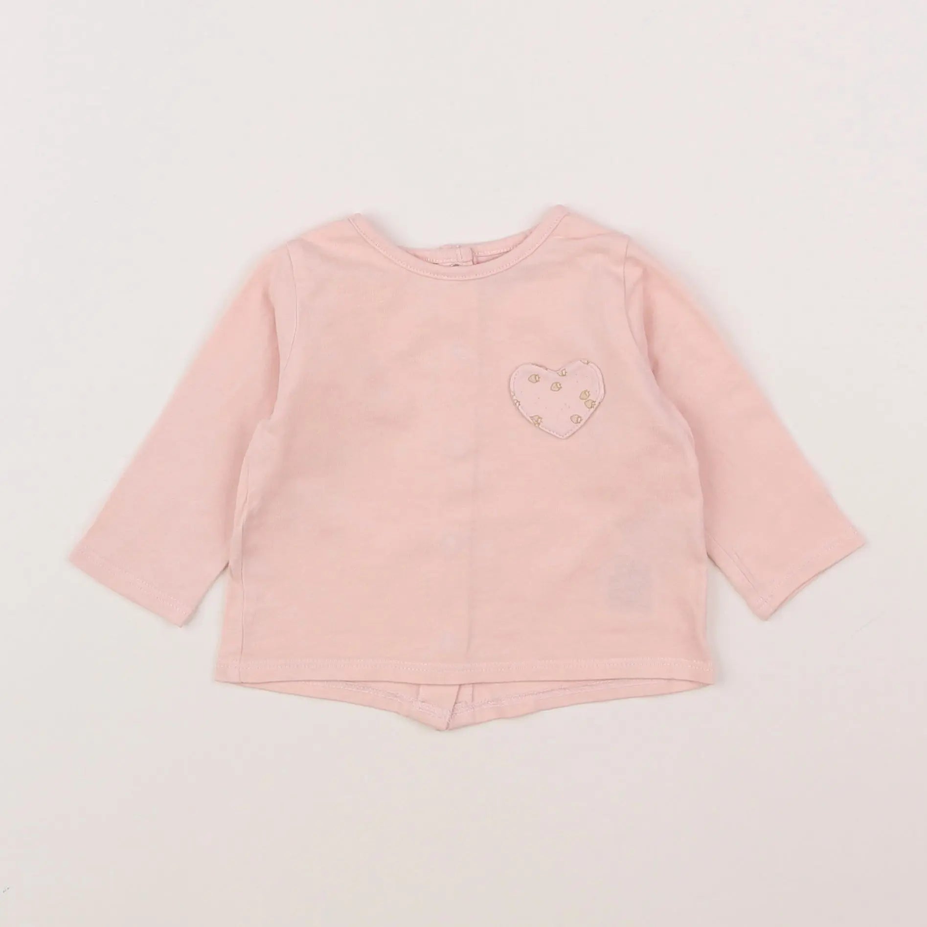 Vertbaudet - tee-shirt rose - 3 mois