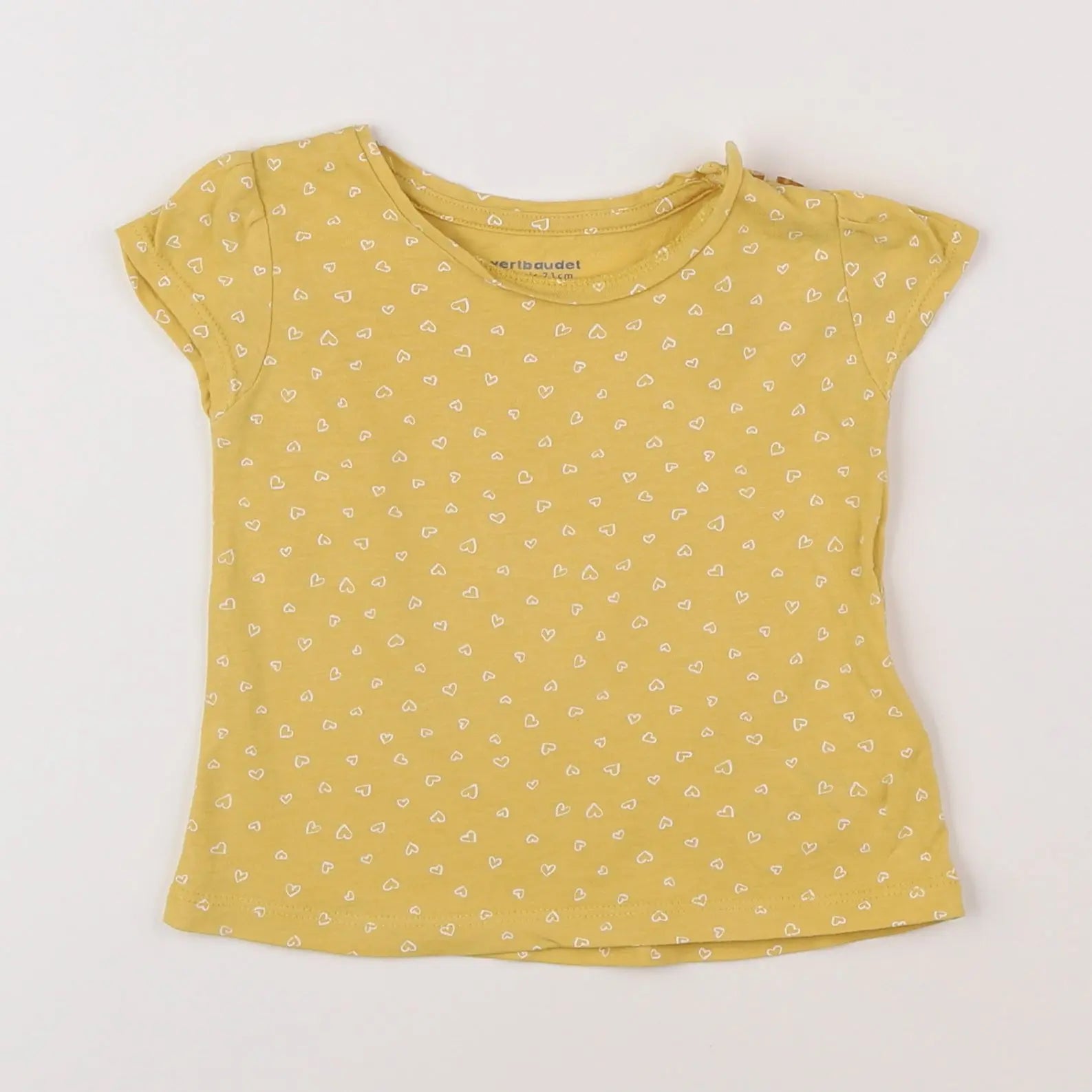 Vertbaudet - tee-shirt jaune - 9 mois