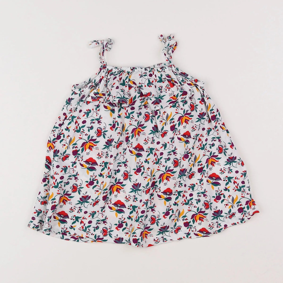 Vertbaudet - robe multicolore - 9 mois