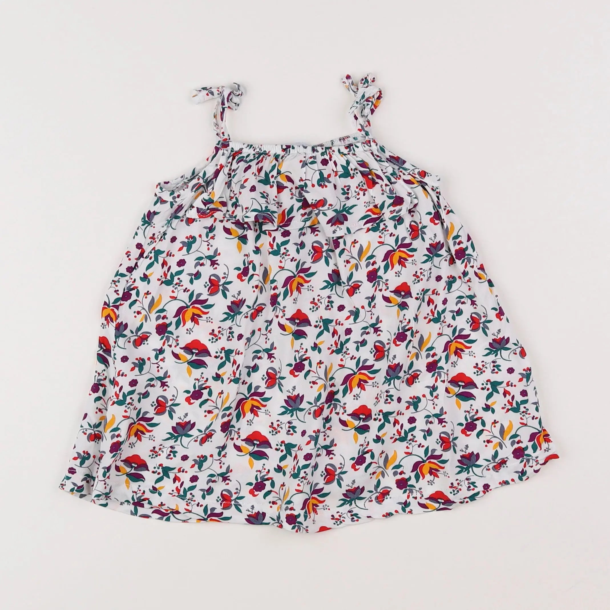 Vertbaudet - robe multicolore - 9 mois