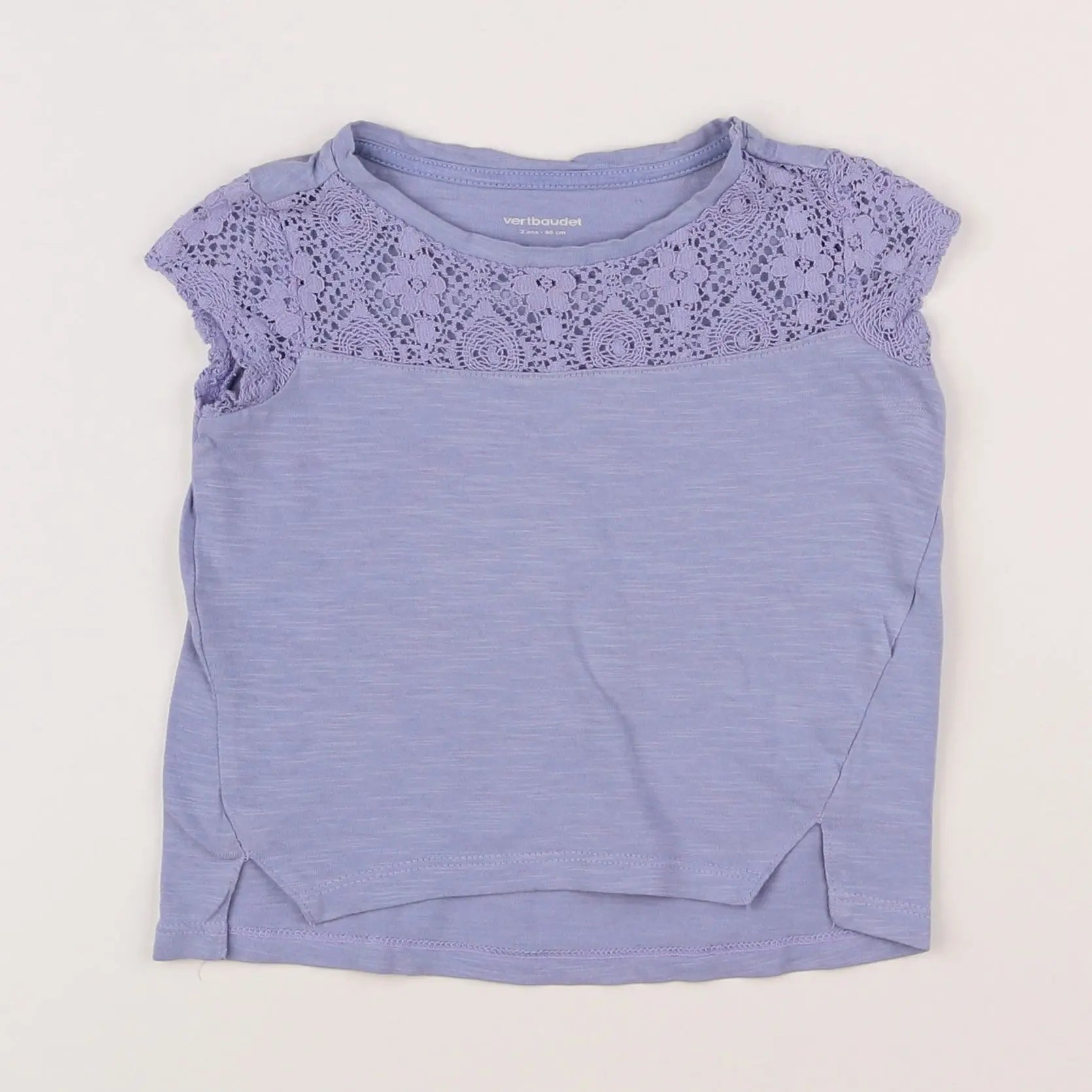 Vertbaudet - tee-shirt violet - 2 ans