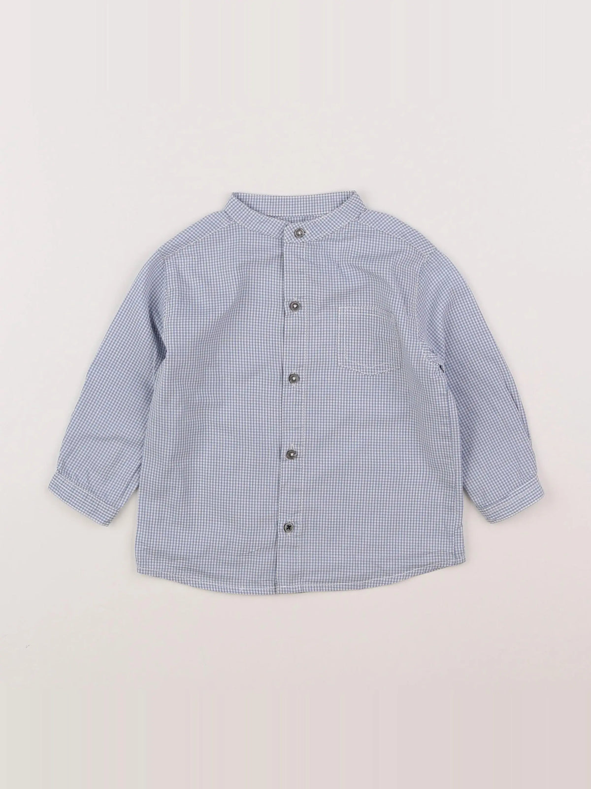 Boutchou - chemise bleu - 18 mois