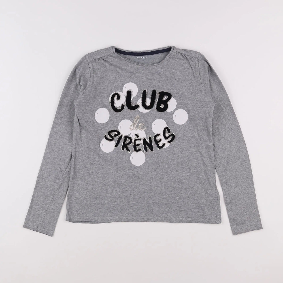 Vertbaudet - tee-shirt gris - 10 ans