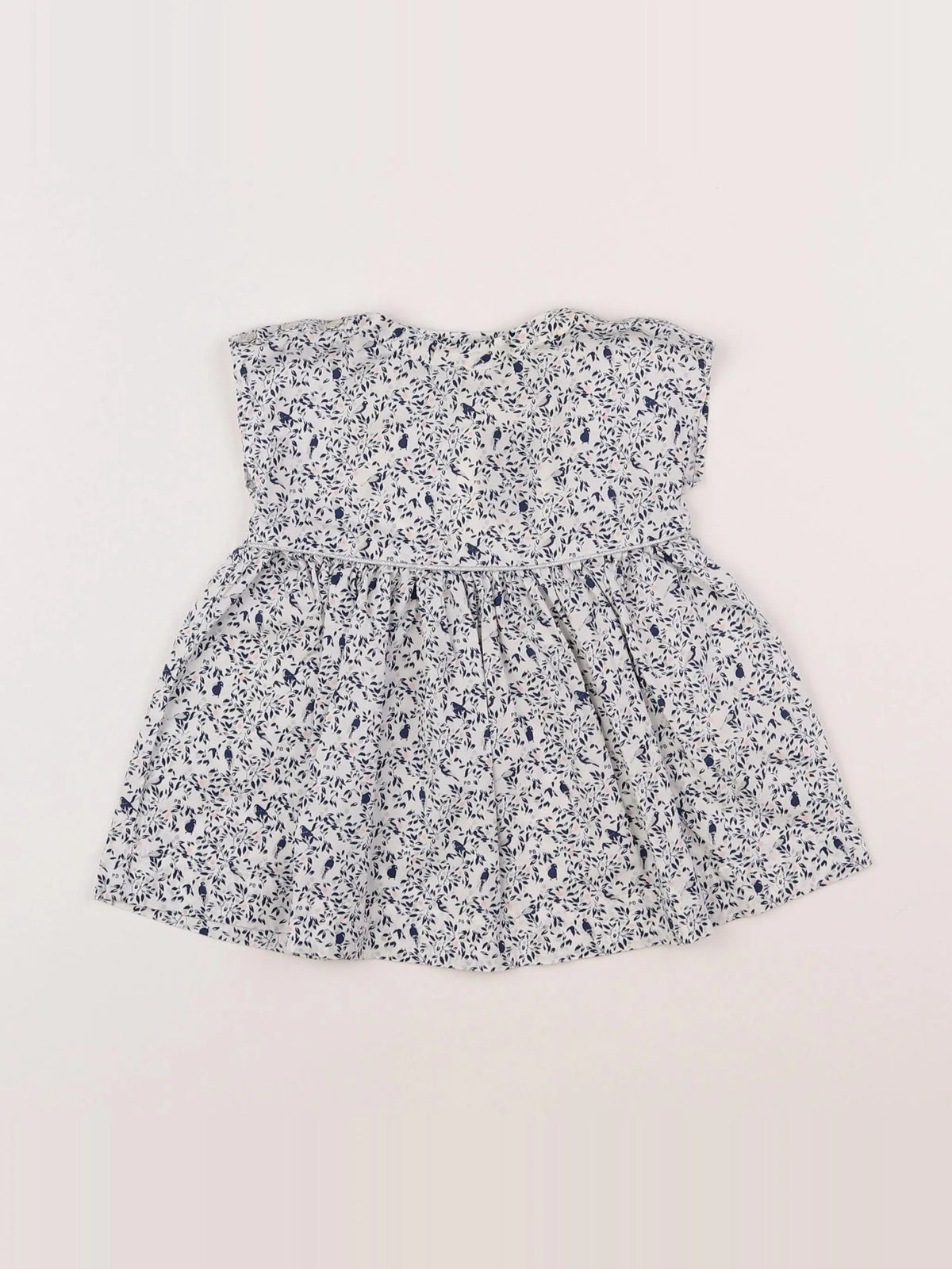 Petit Bateau - robe bleu - 3 mois