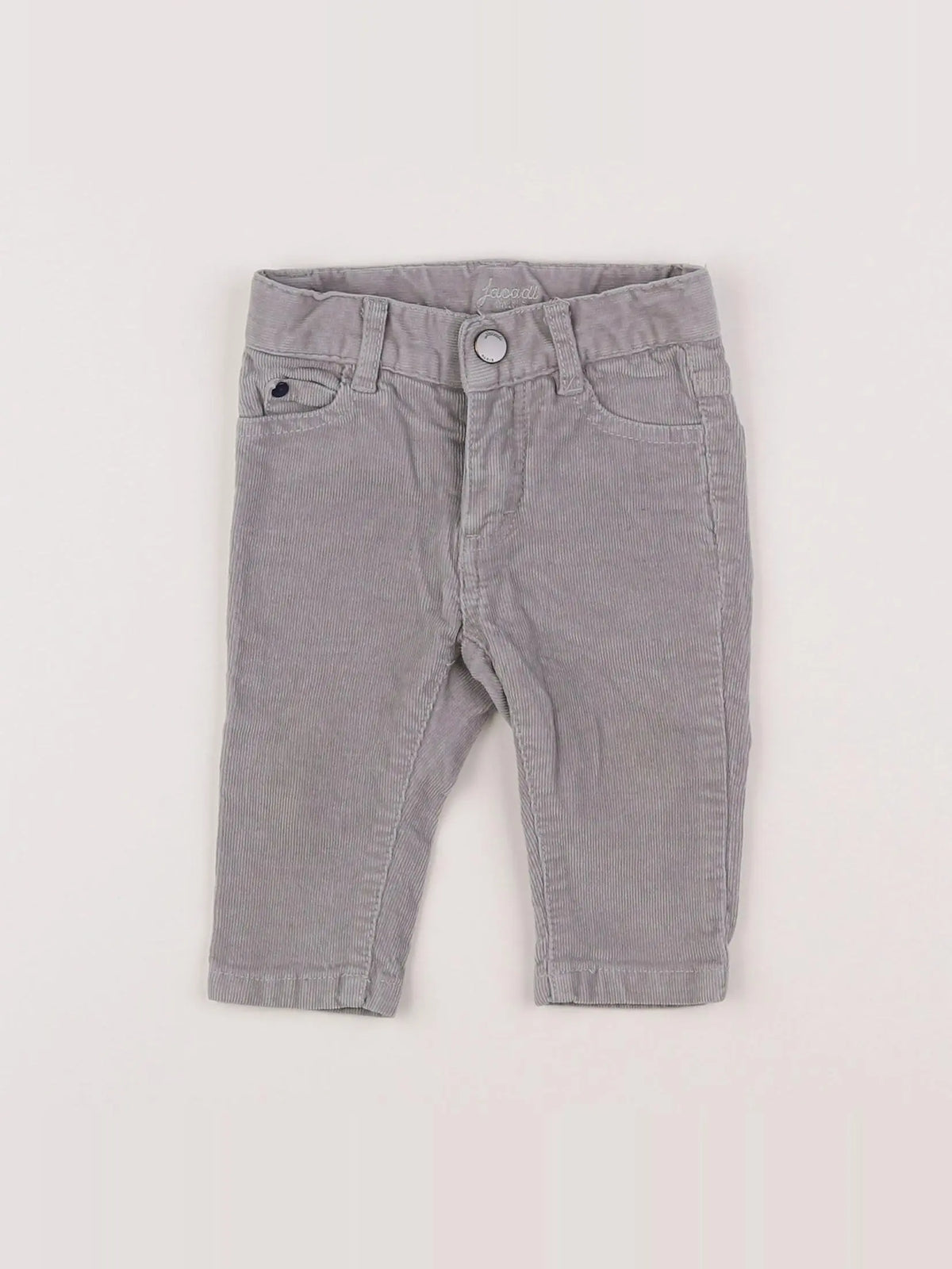 Jacadi - pantalon velours gris - 6 mois