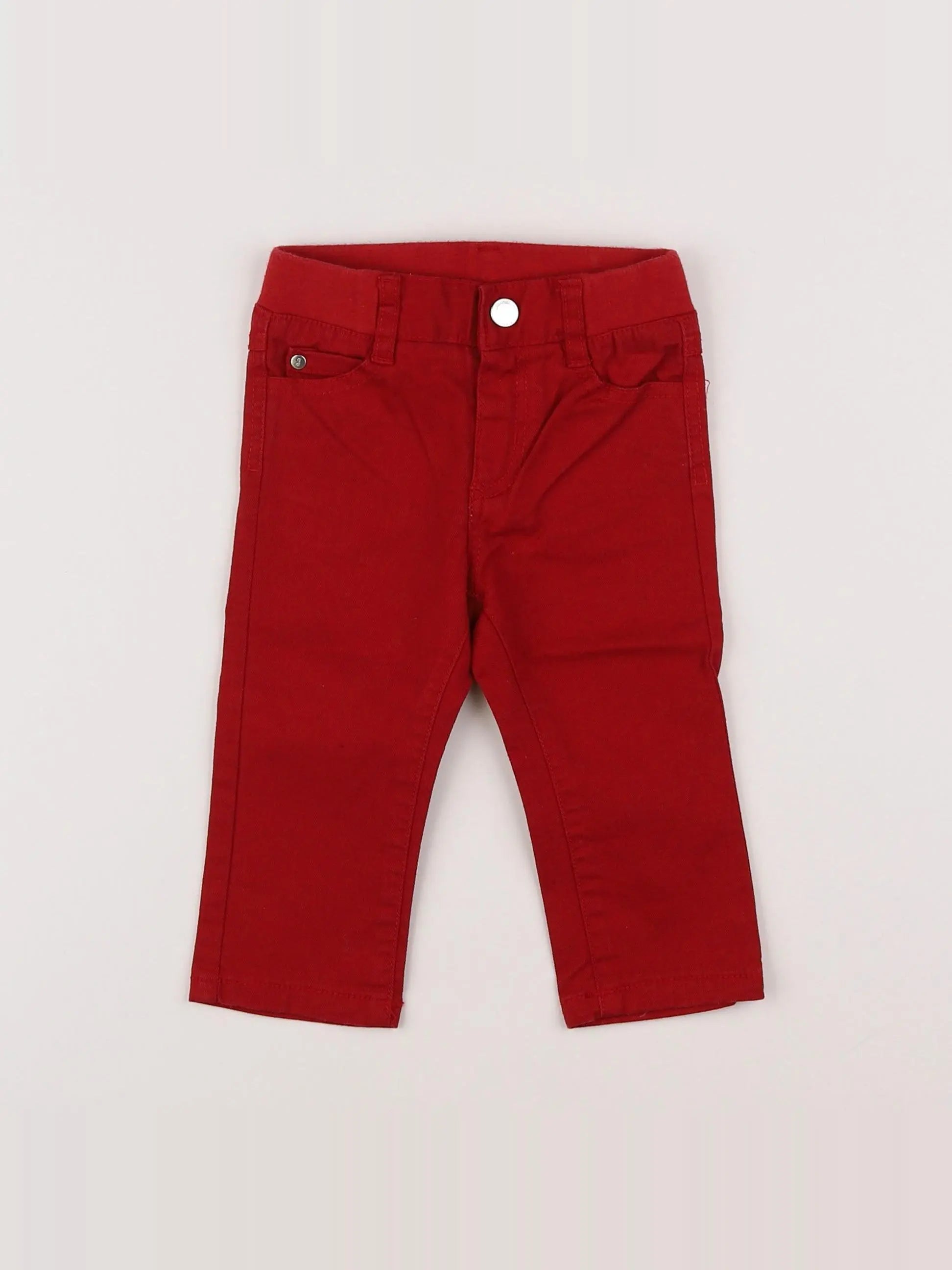 Jacadi - pantalon rouge - 12 mois