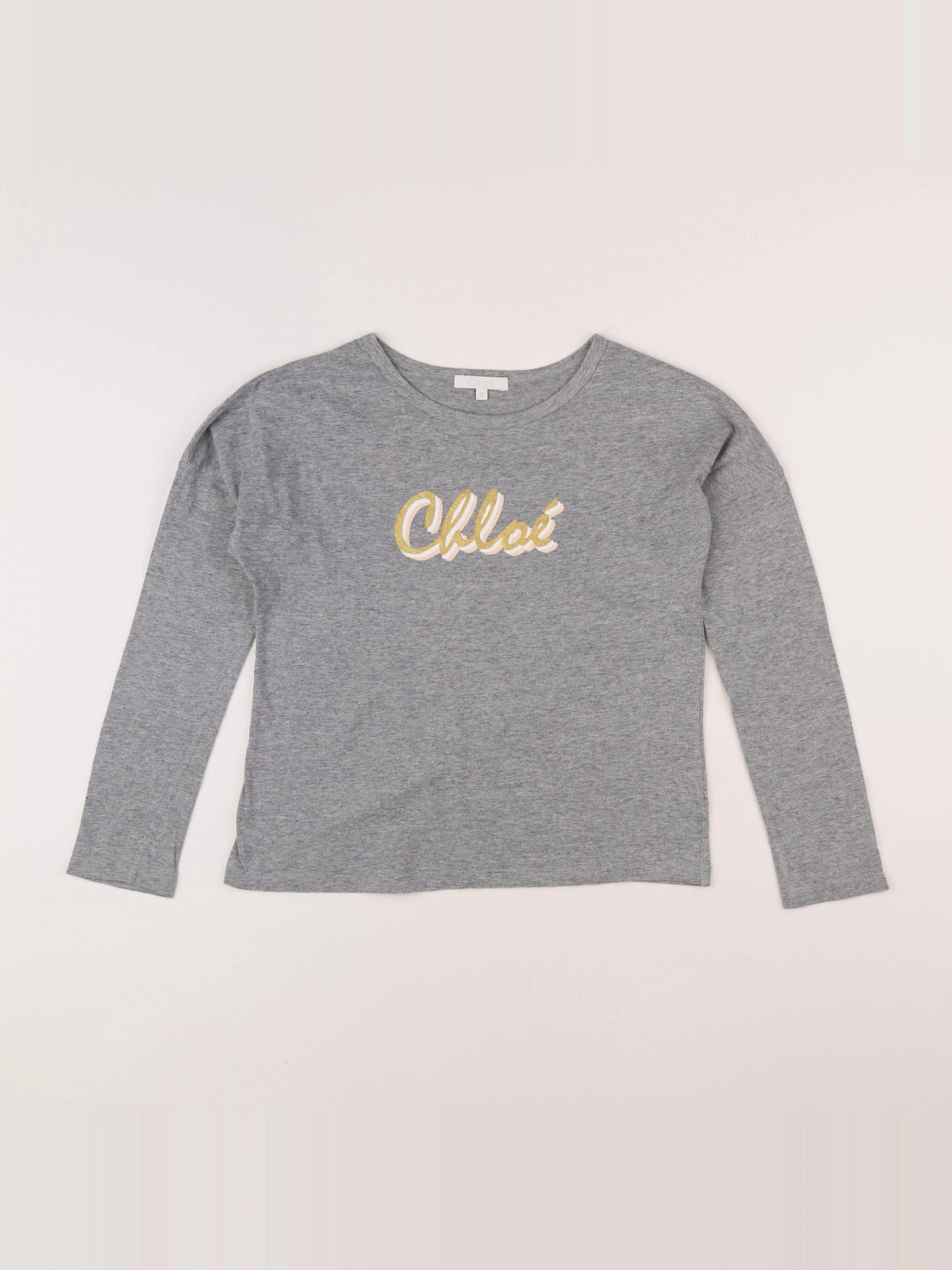 Chloé - tee-shirt gris - 10 ans