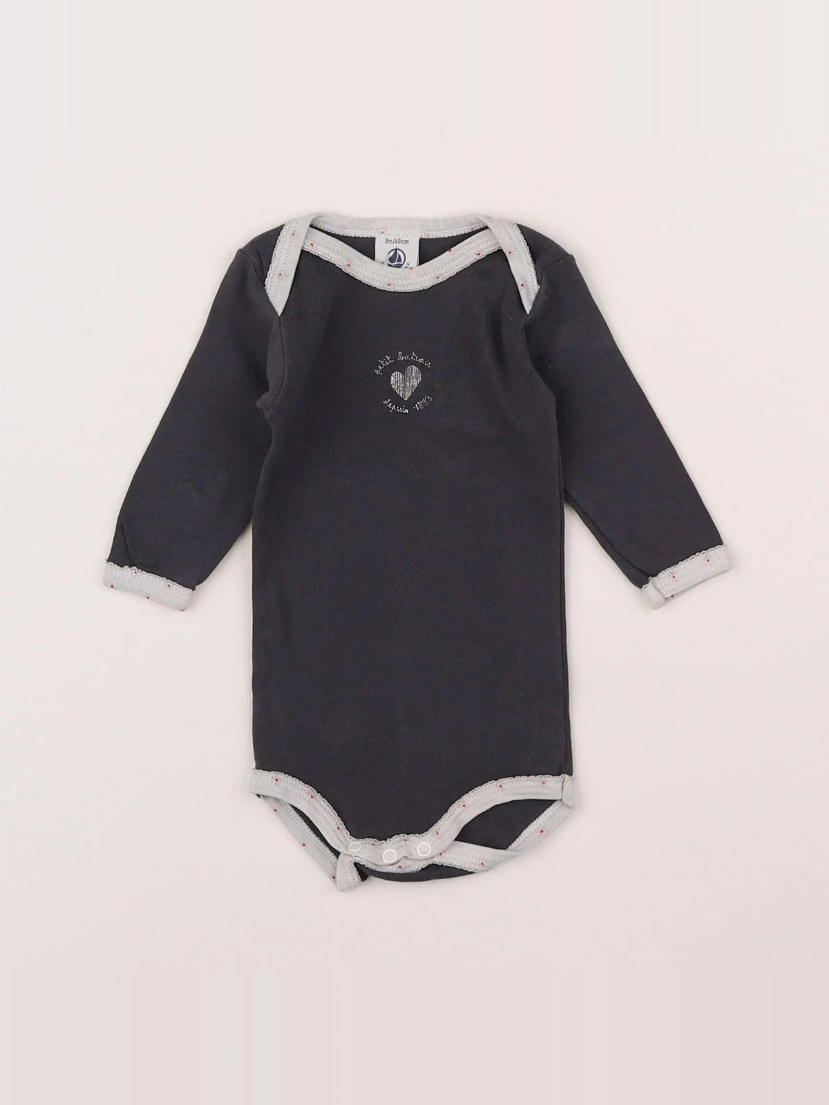 Catimini - body gris - 3 mois