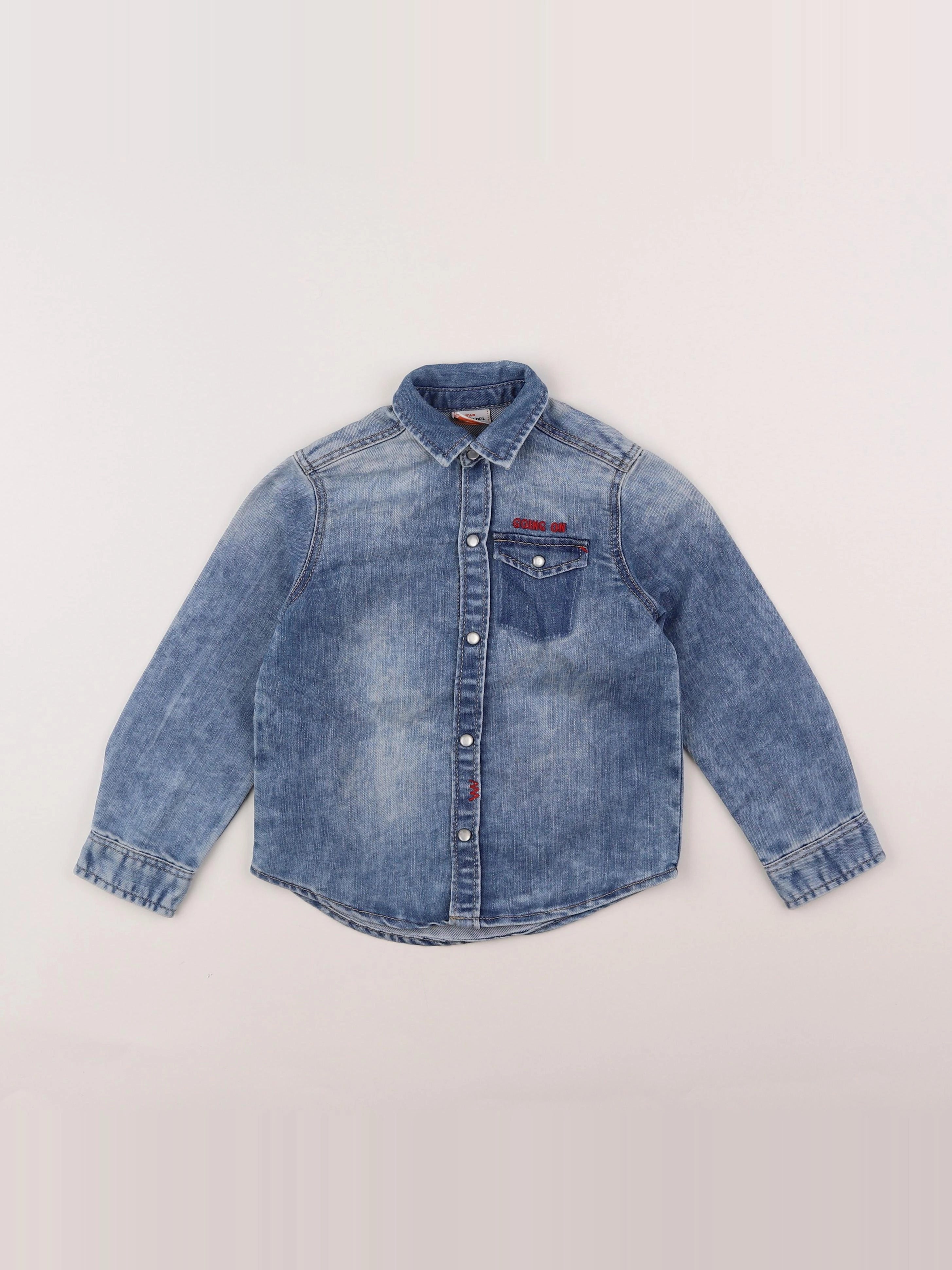 Tape à l'oeil - chemise bleu - 4 ans