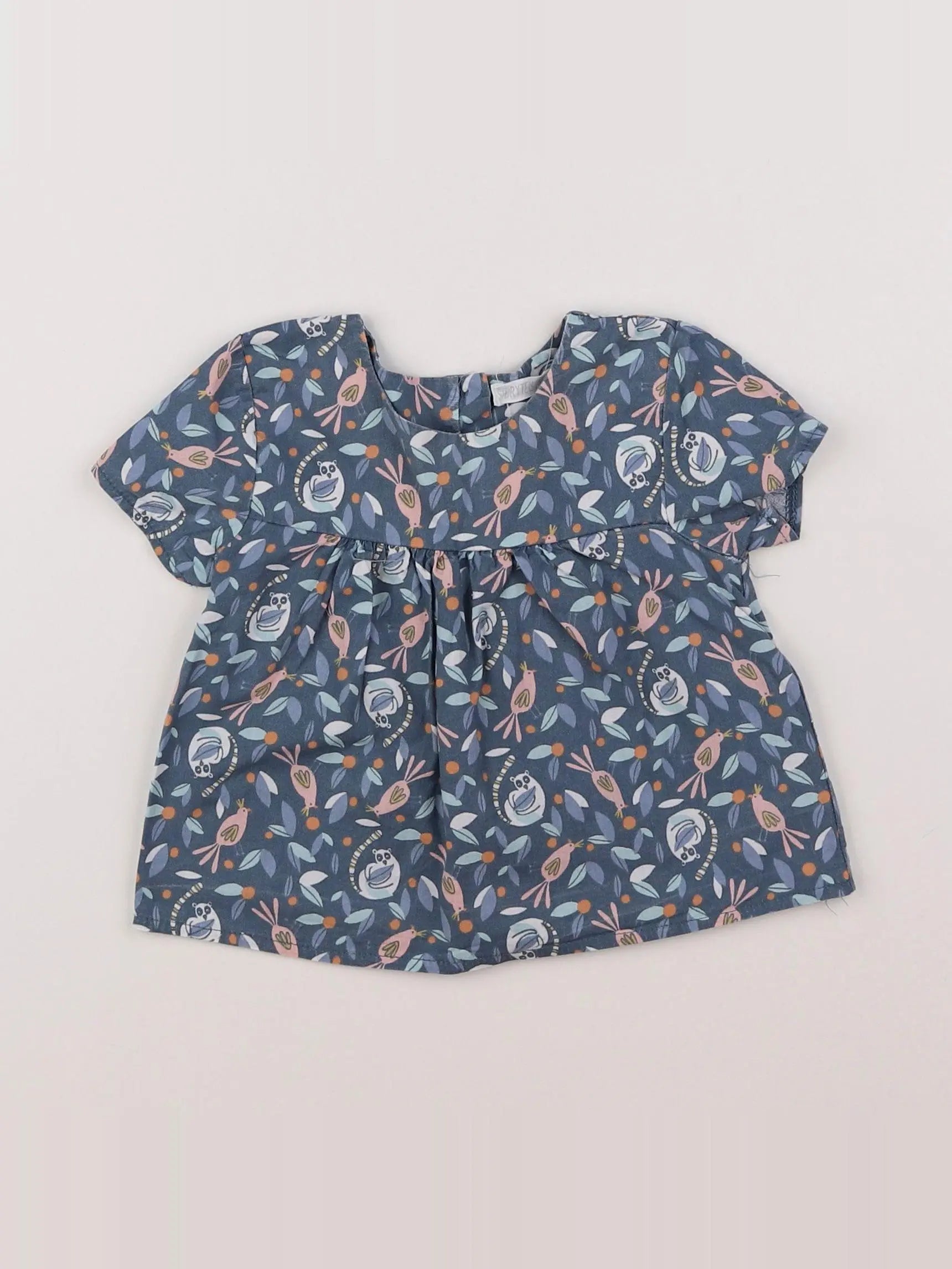 Storytelling - blouse bleu - 6 mois