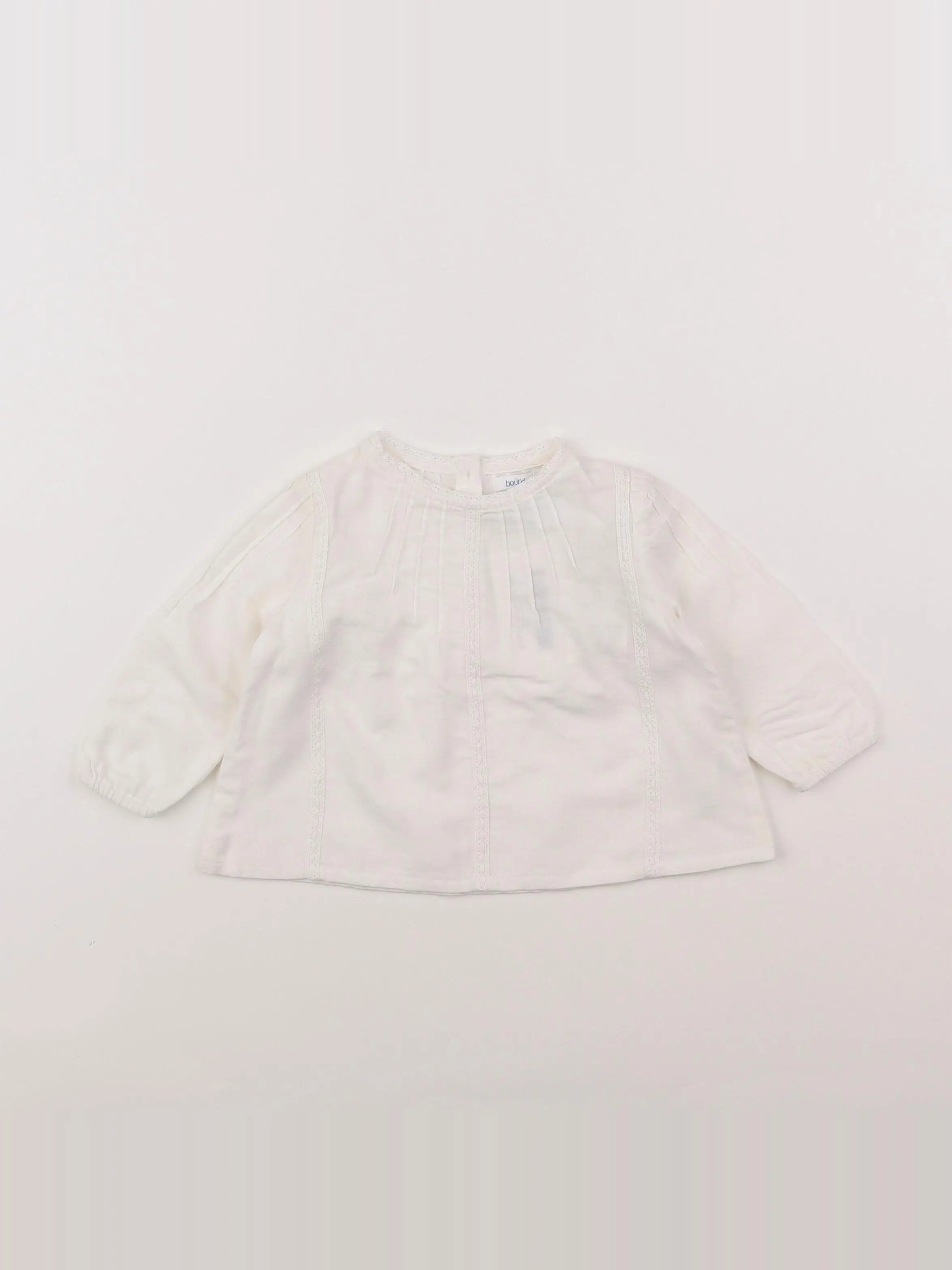 Boutchou - blouse blanc - 6 mois