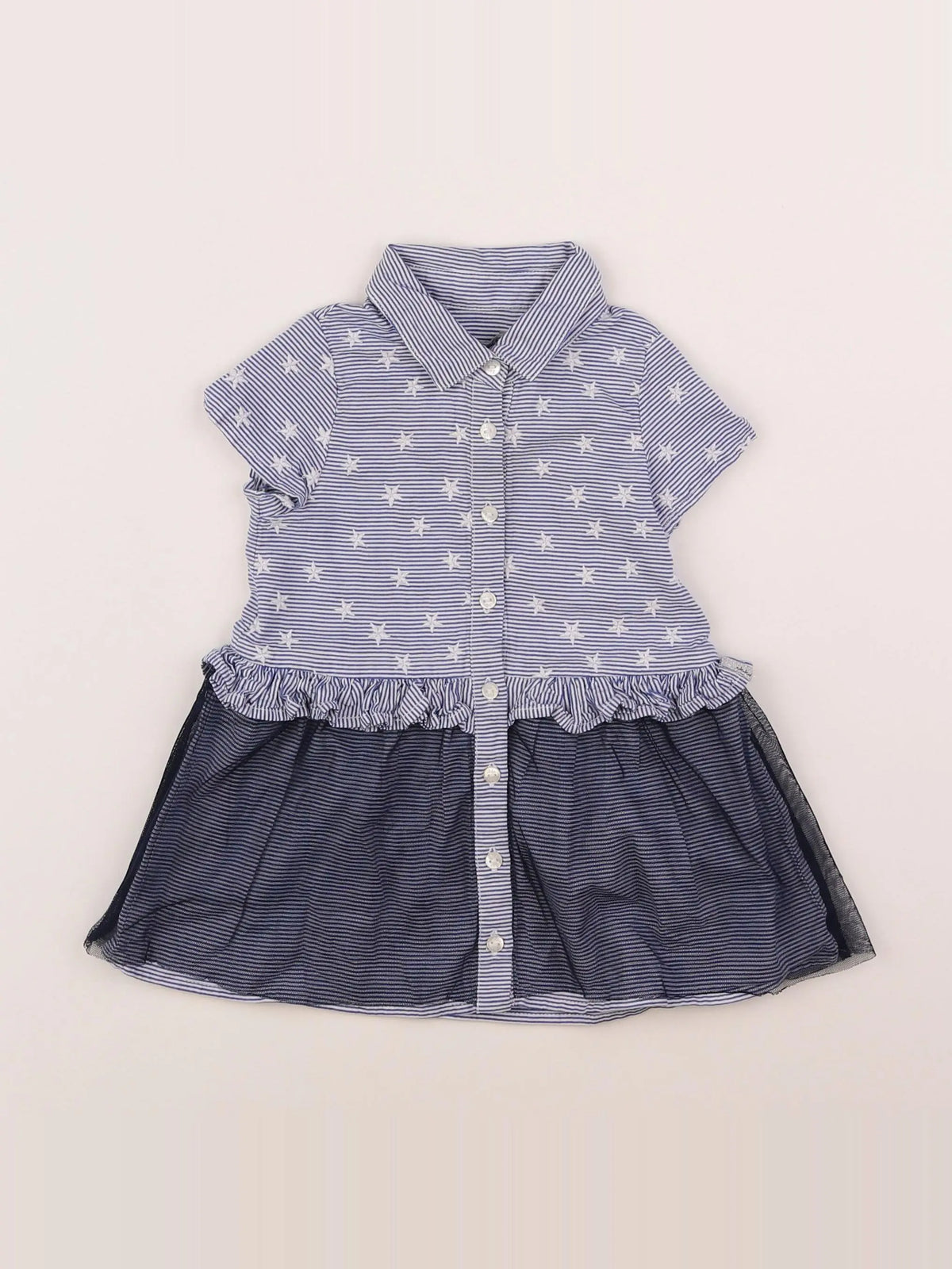 IKKS - robe bleu - 6 mois