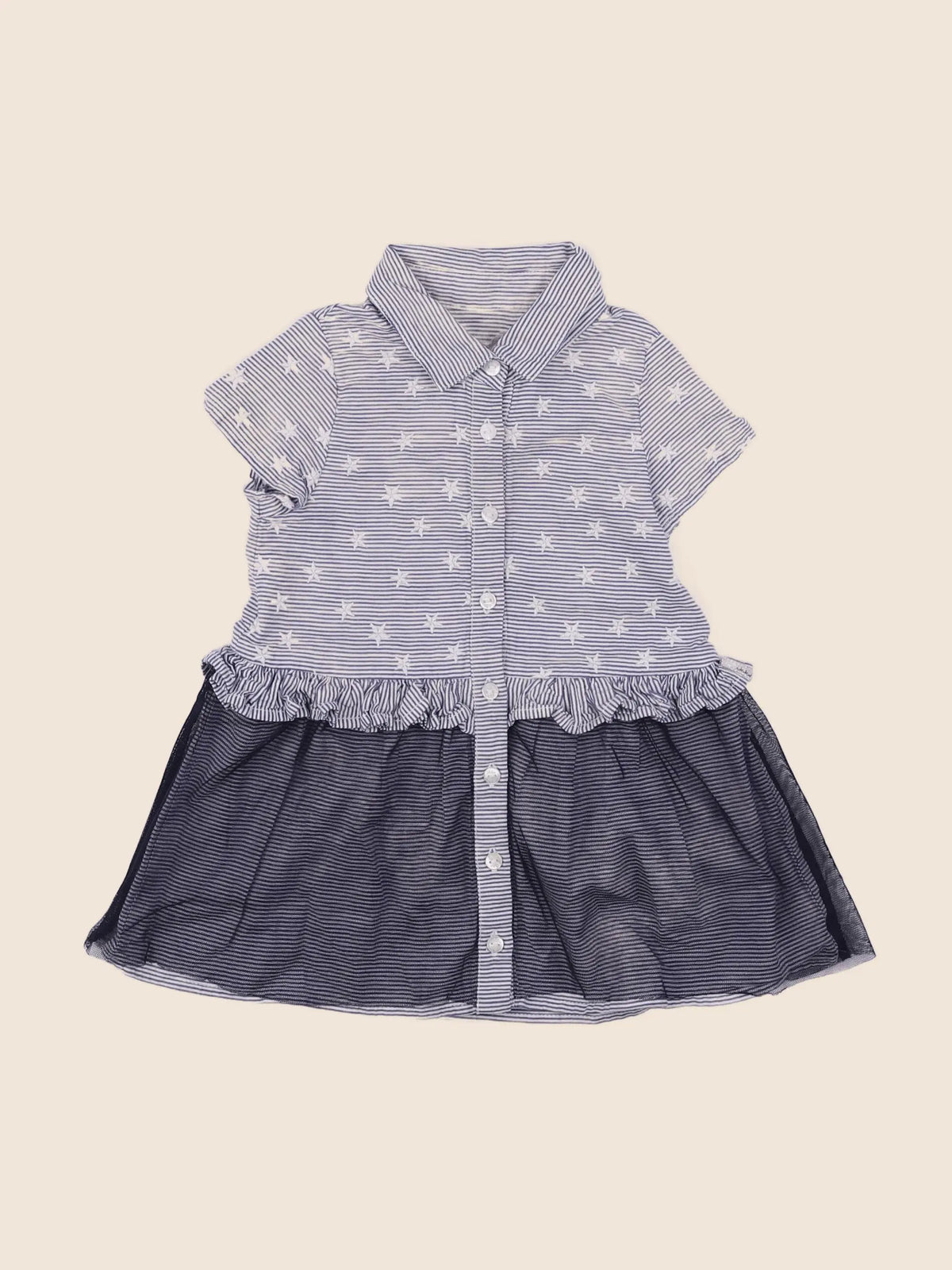 IKKS - robe bleu - 6 mois