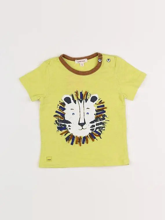 Catimini - tee-shirt jaune - 12 mois
