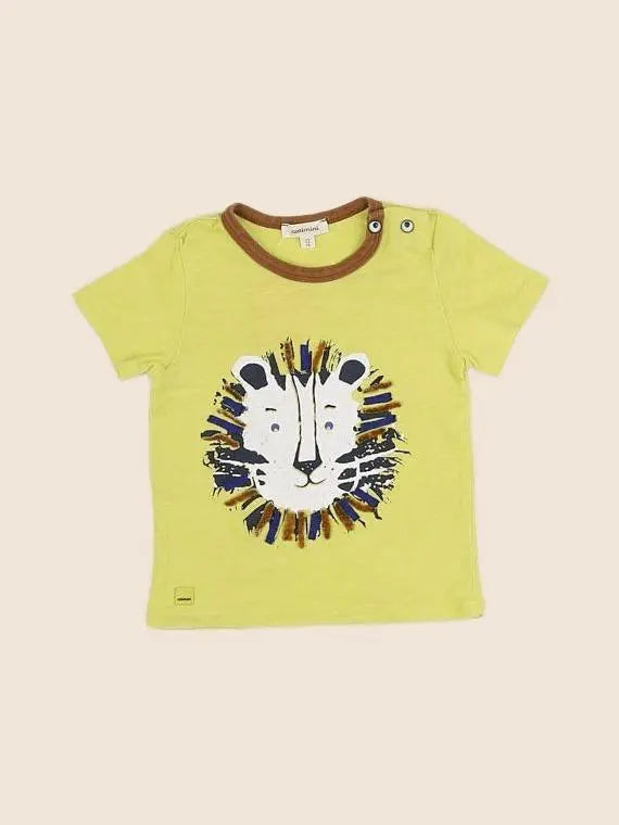 Catimini - tee-shirt jaune - 12 mois