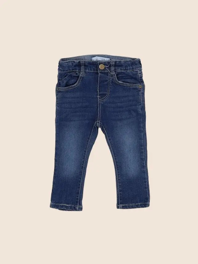 Zara - pantalon bleu - 9/12 mois