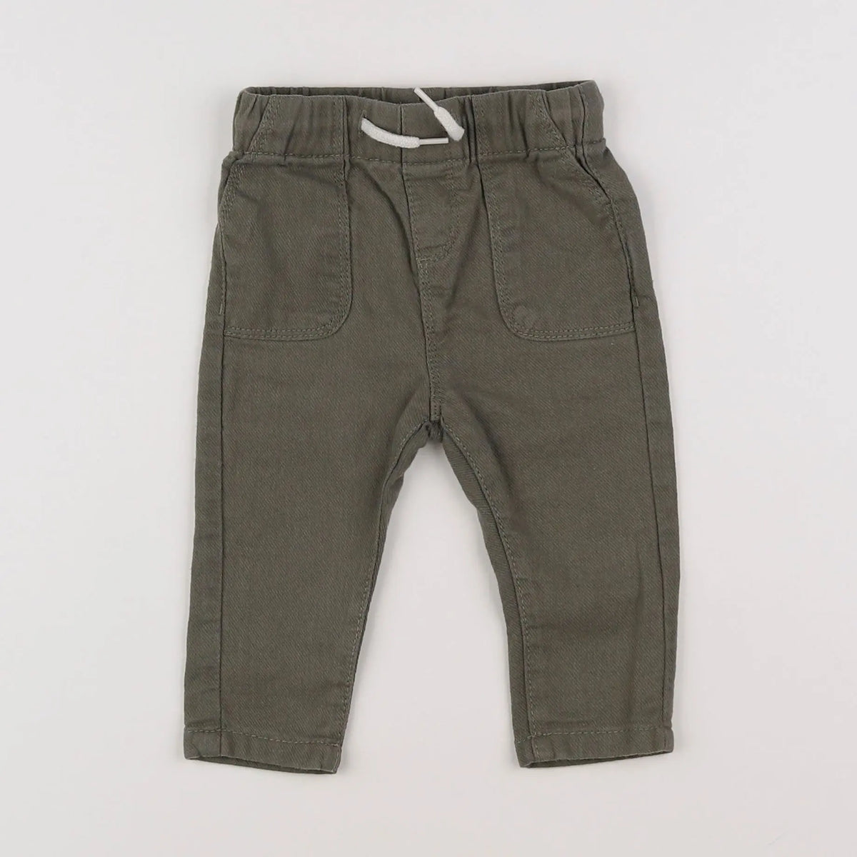 Vertbaudet - pantalon vert - 6 mois