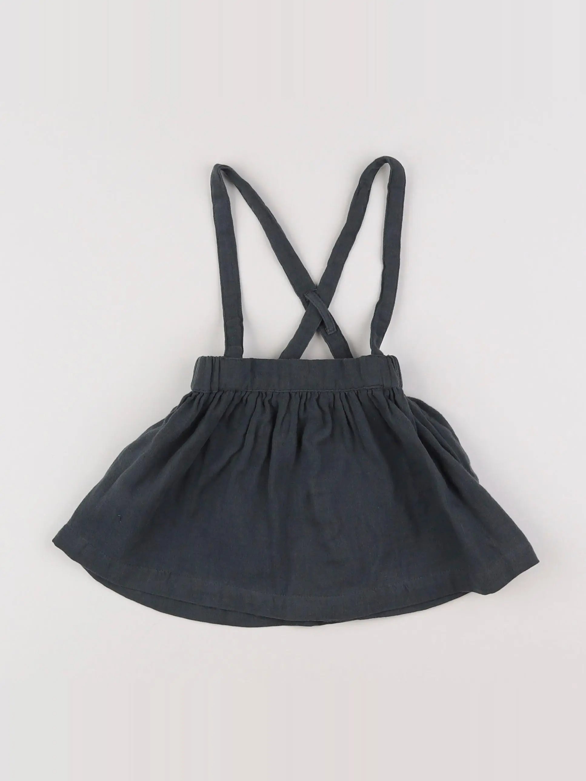 Vertbaudet - jupe gris - 9 mois