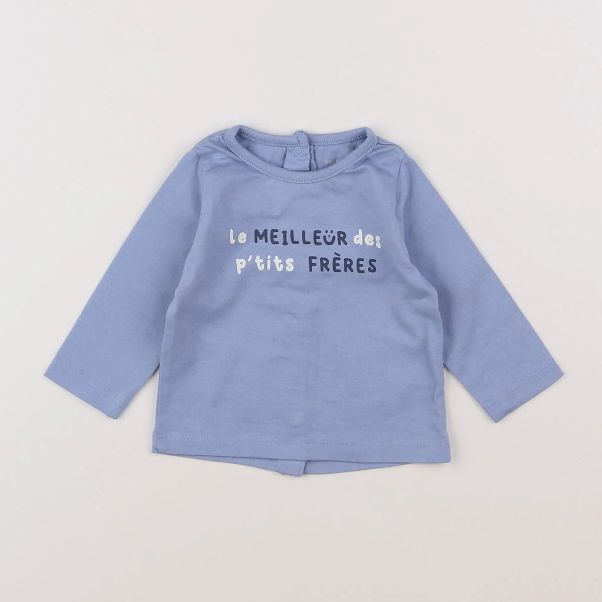 Vertbaudet - tee-shirt bleu - 3 mois