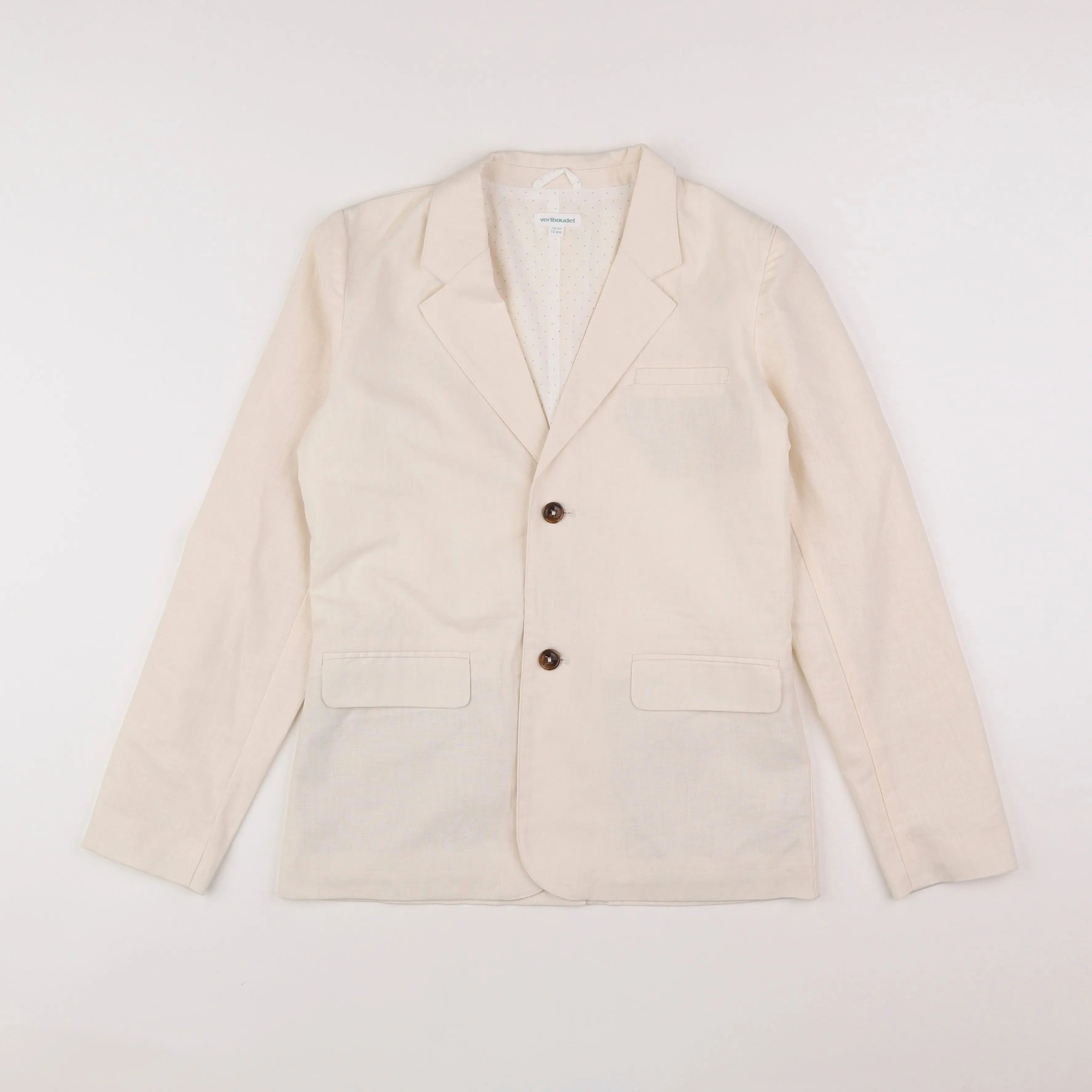 Vertbaudet - veste beige - 12 ans