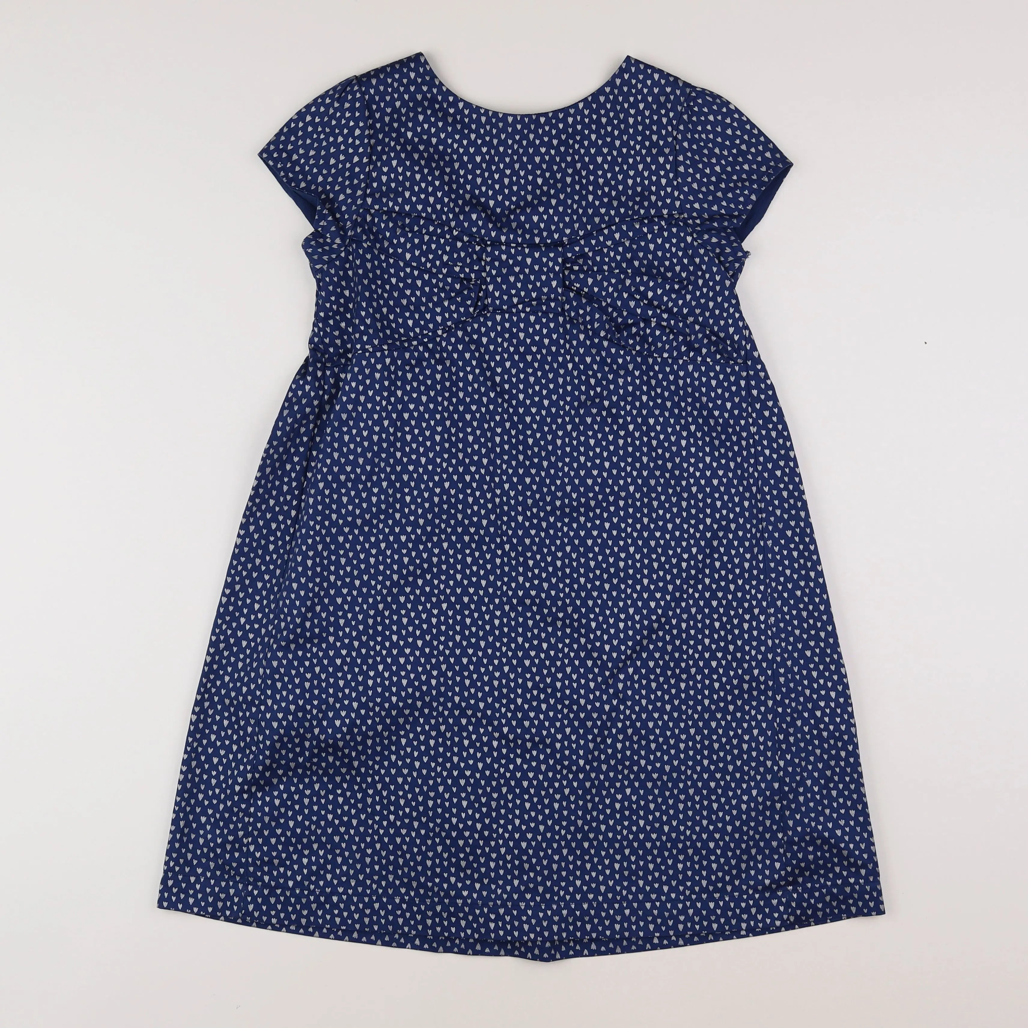 Vertbaudet - robe bleu, argent - 10 ans