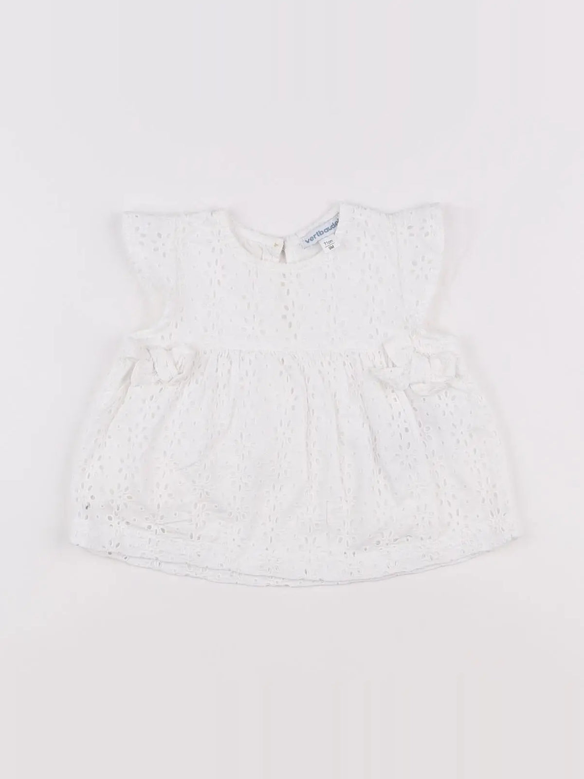 Vertbaudet - blouse blanc - 9 mois