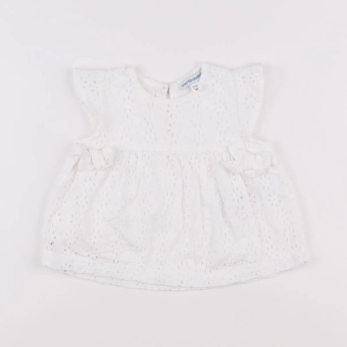 Vertbaudet - blouse blanc - 9 mois