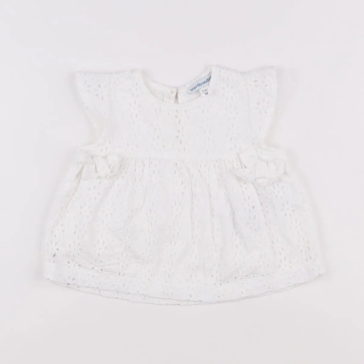 Vertbaudet - blouse blanc - 9 mois