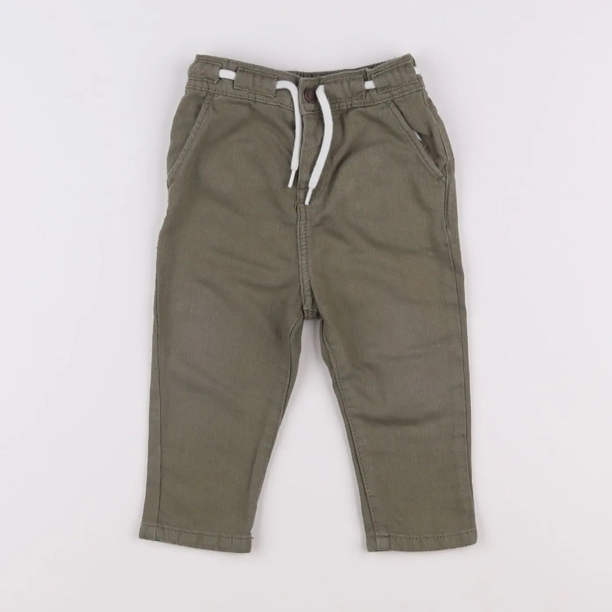Vertbaudet - pantalon vert - 12 mois