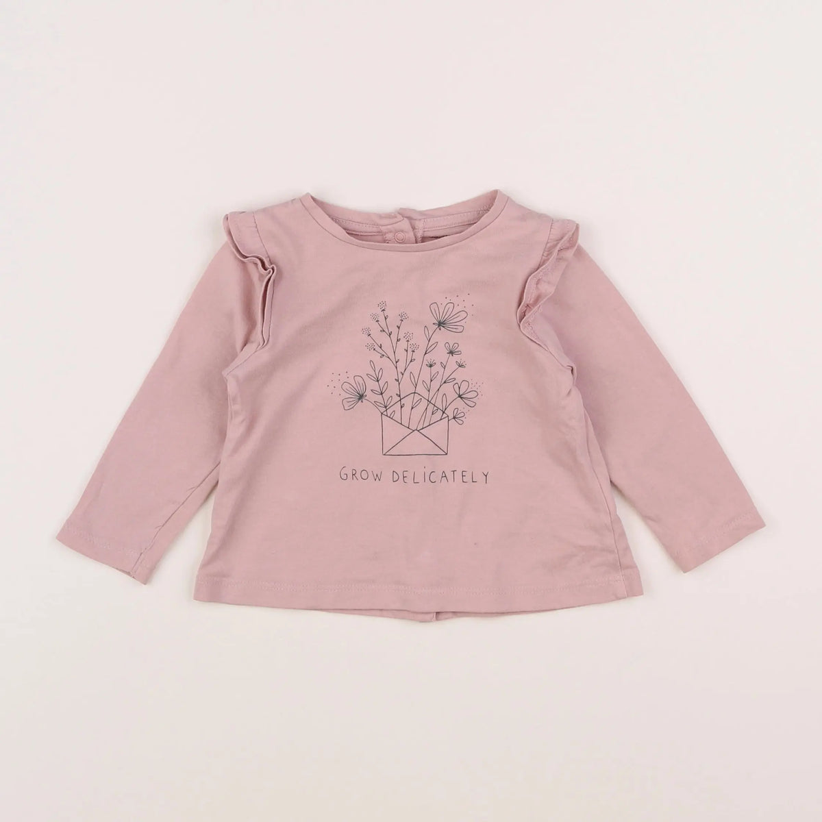 Vertbaudet - tee-shirt violet - 9 mois