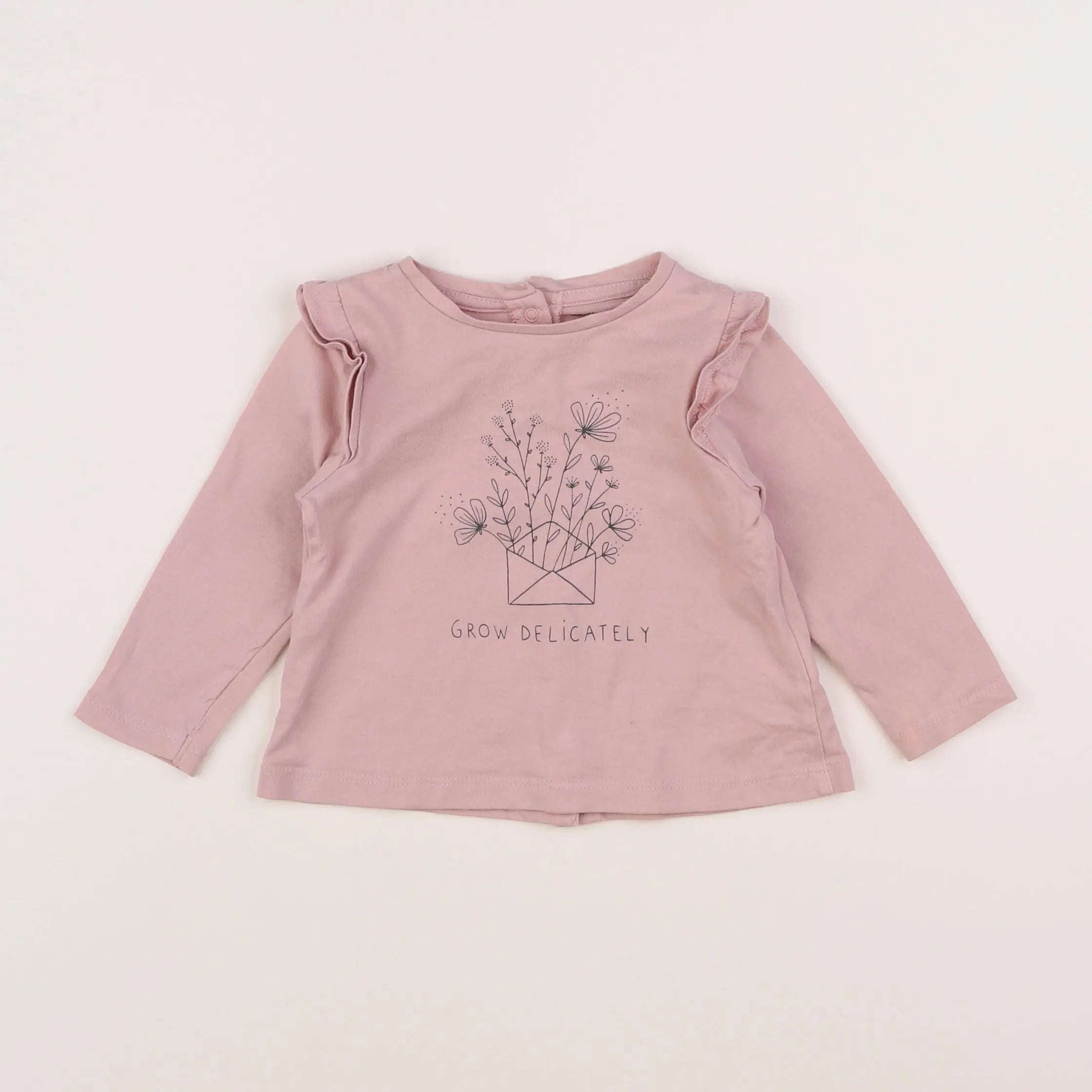 Vertbaudet - tee-shirt violet - 9 mois