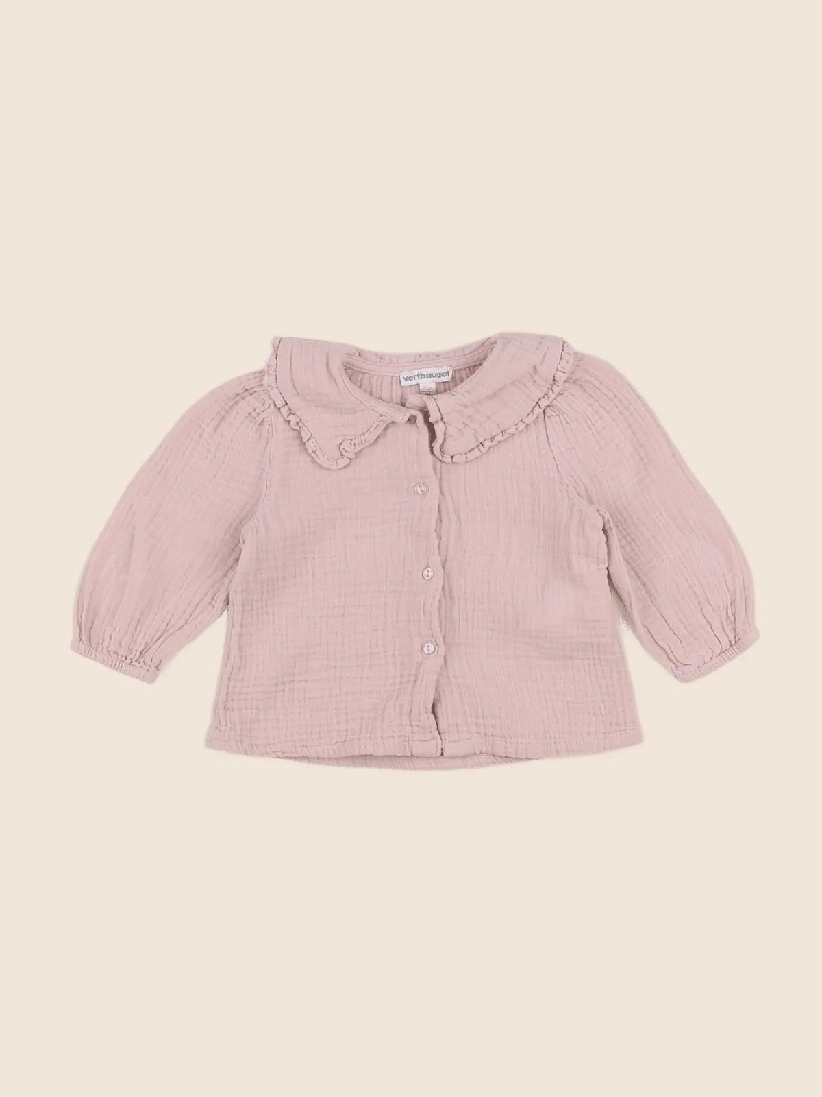 Vertbaudet - blouse rose - 6 mois