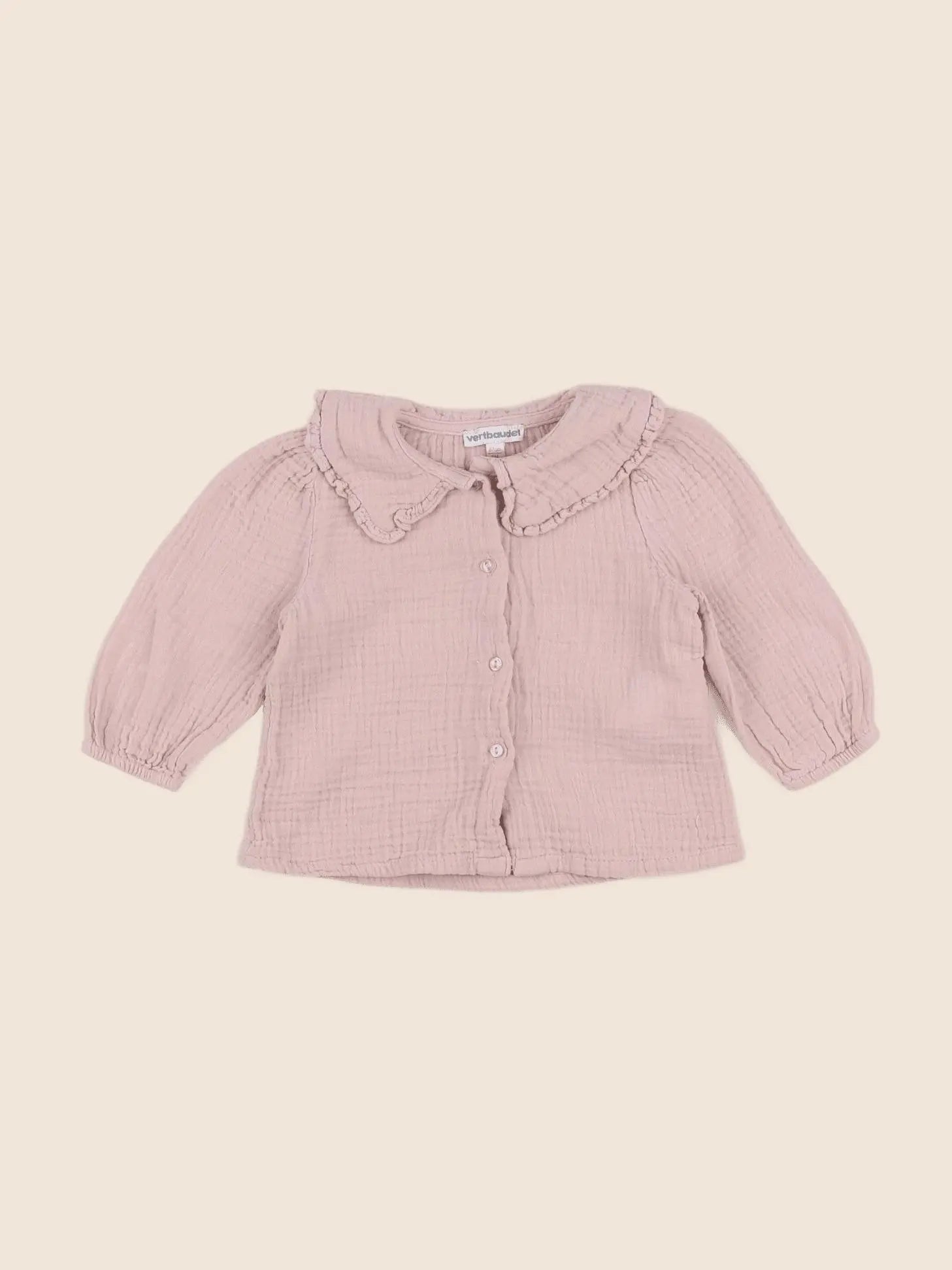 Vertbaudet - blouse rose - 6 mois