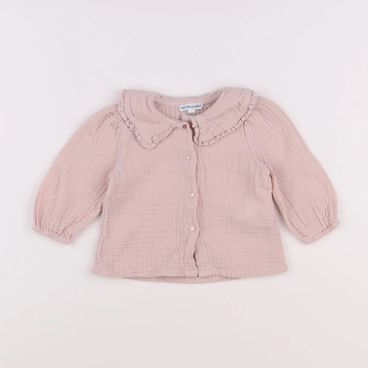 Vertbaudet - blouse rose - 6 mois