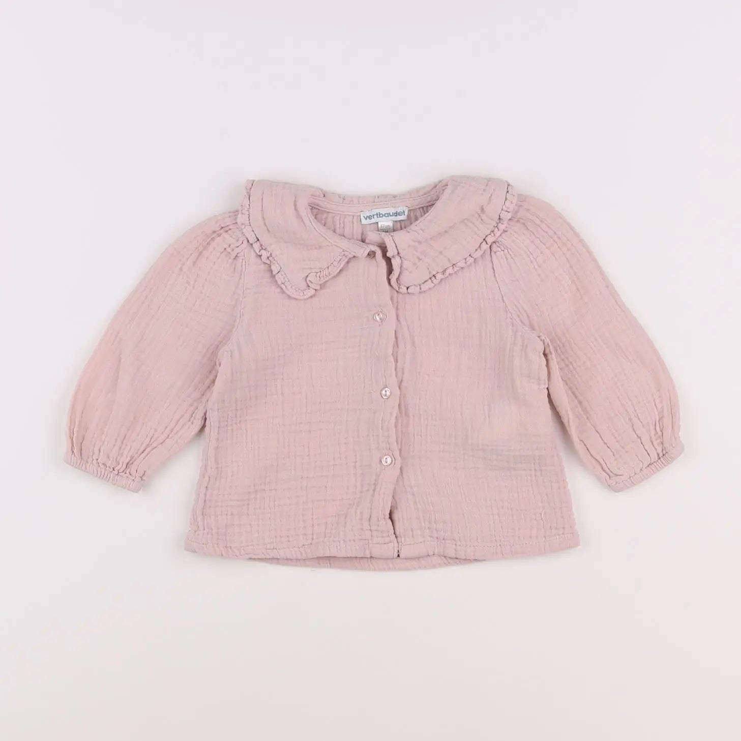 Vertbaudet - blouse rose - 6 mois