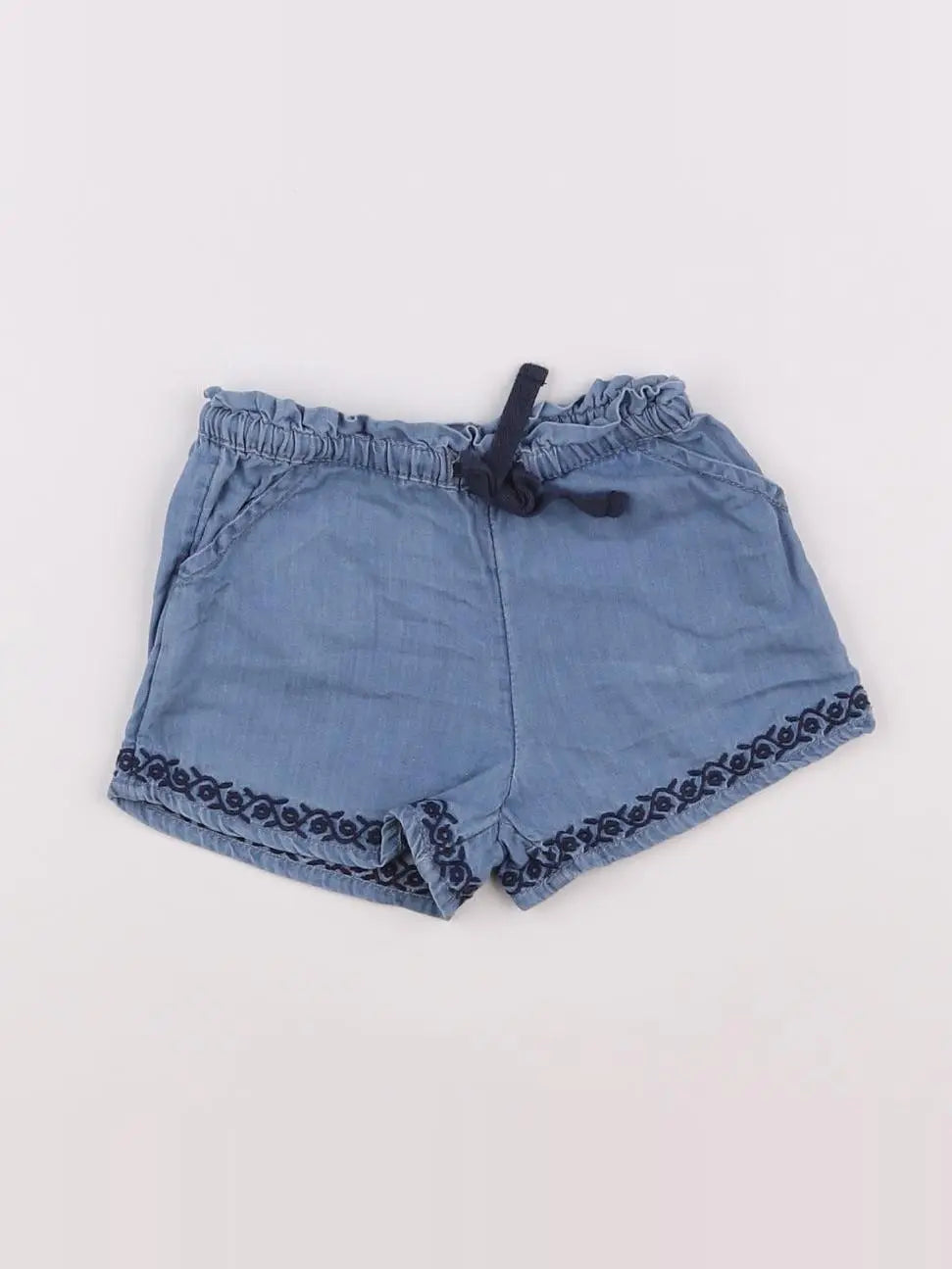 Boutchou - short bleu - 6 mois