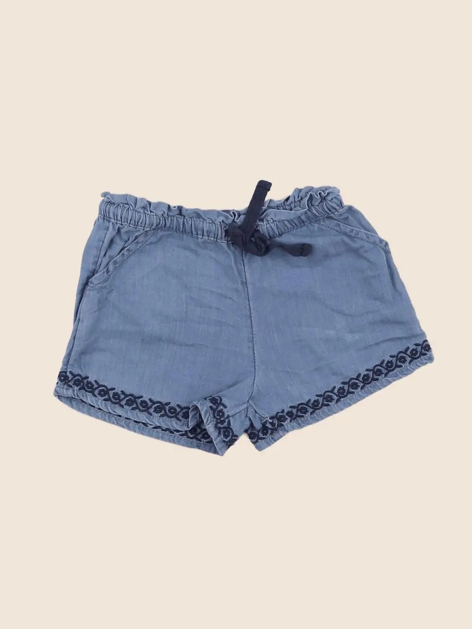 Boutchou - short bleu - 6 mois