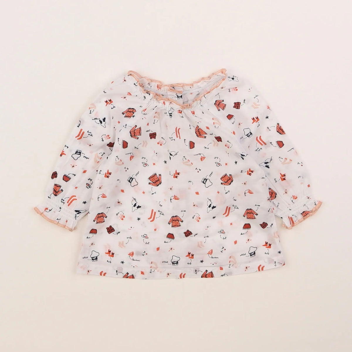 Vertbaudet - blouse blanc - 3 mois