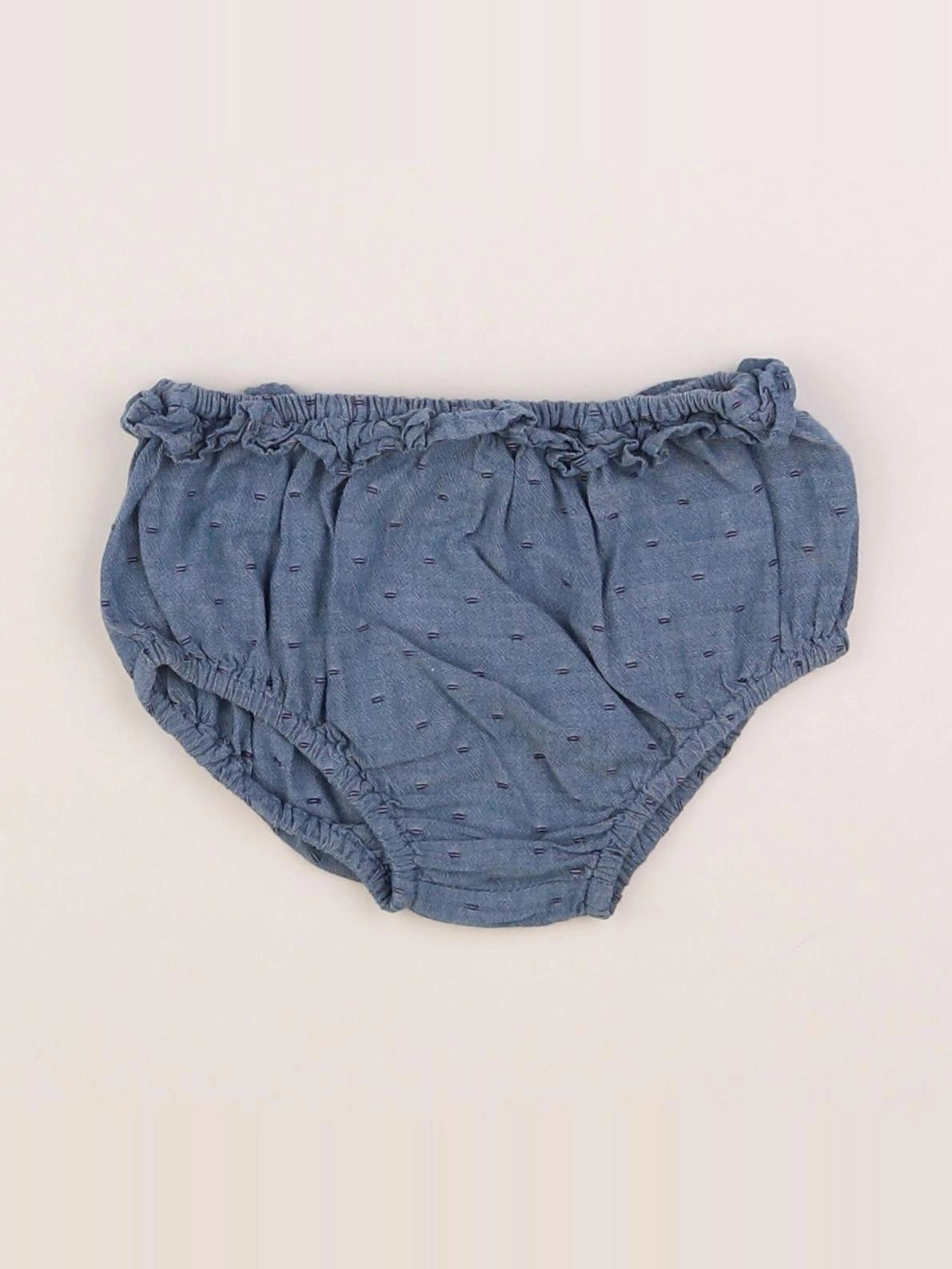 Cadet Rousselle - bloomer bleu - 12 mois