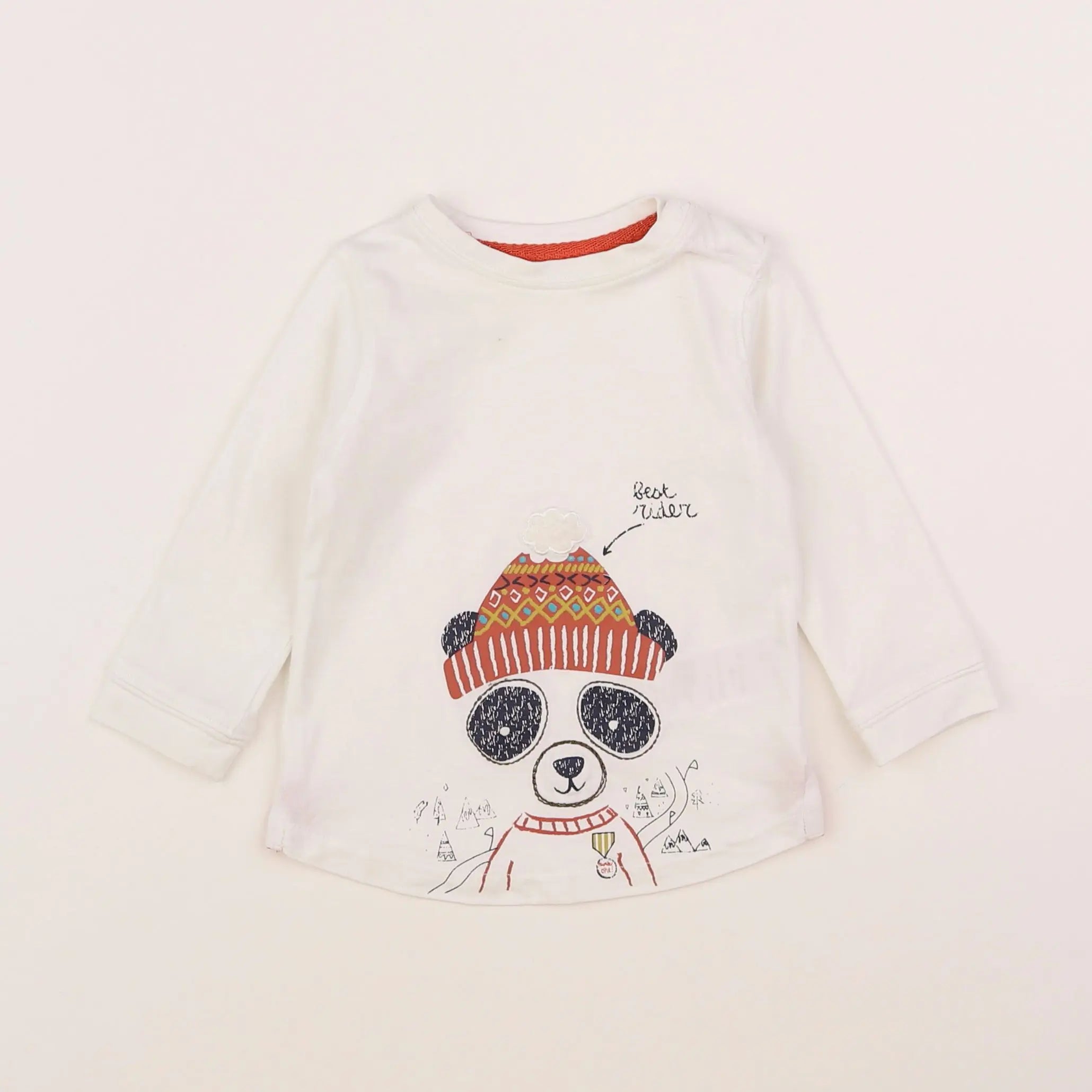 Vertbaudet - tee-shirt blanc - 6 mois