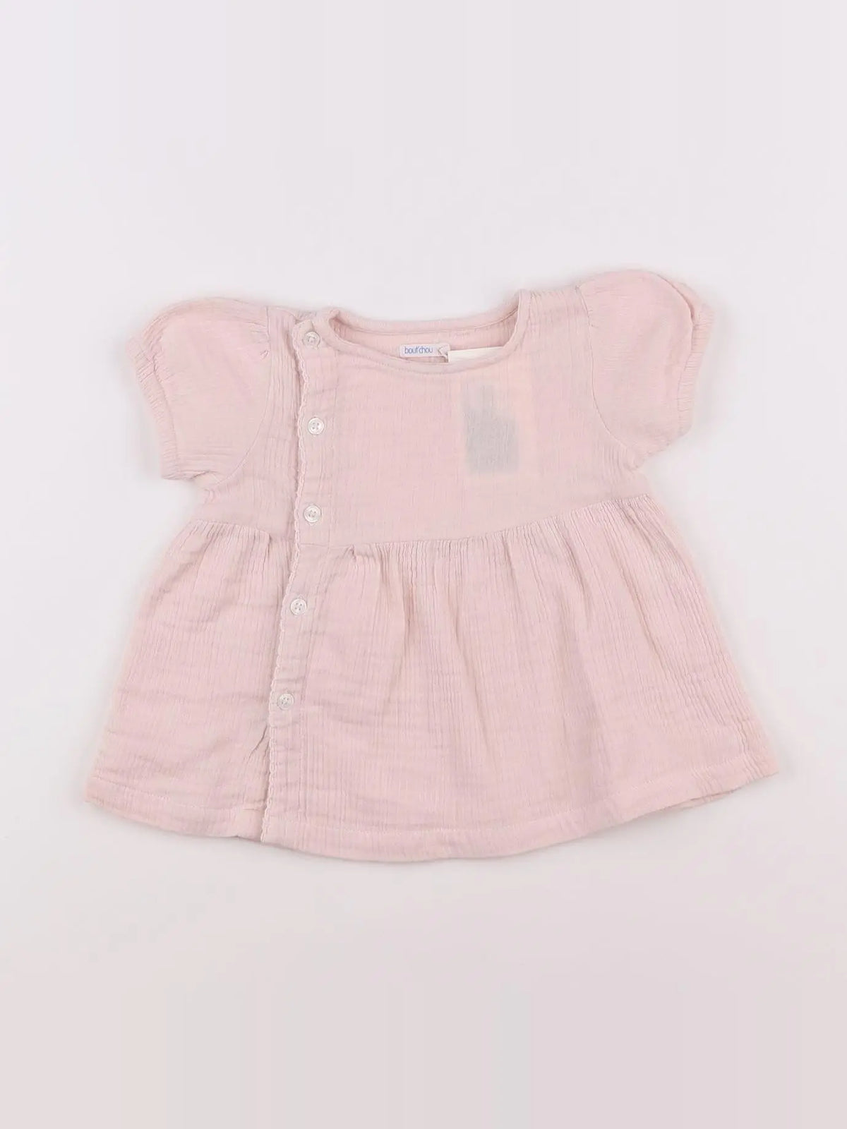 Boutchou - blouse rose - 12 mois