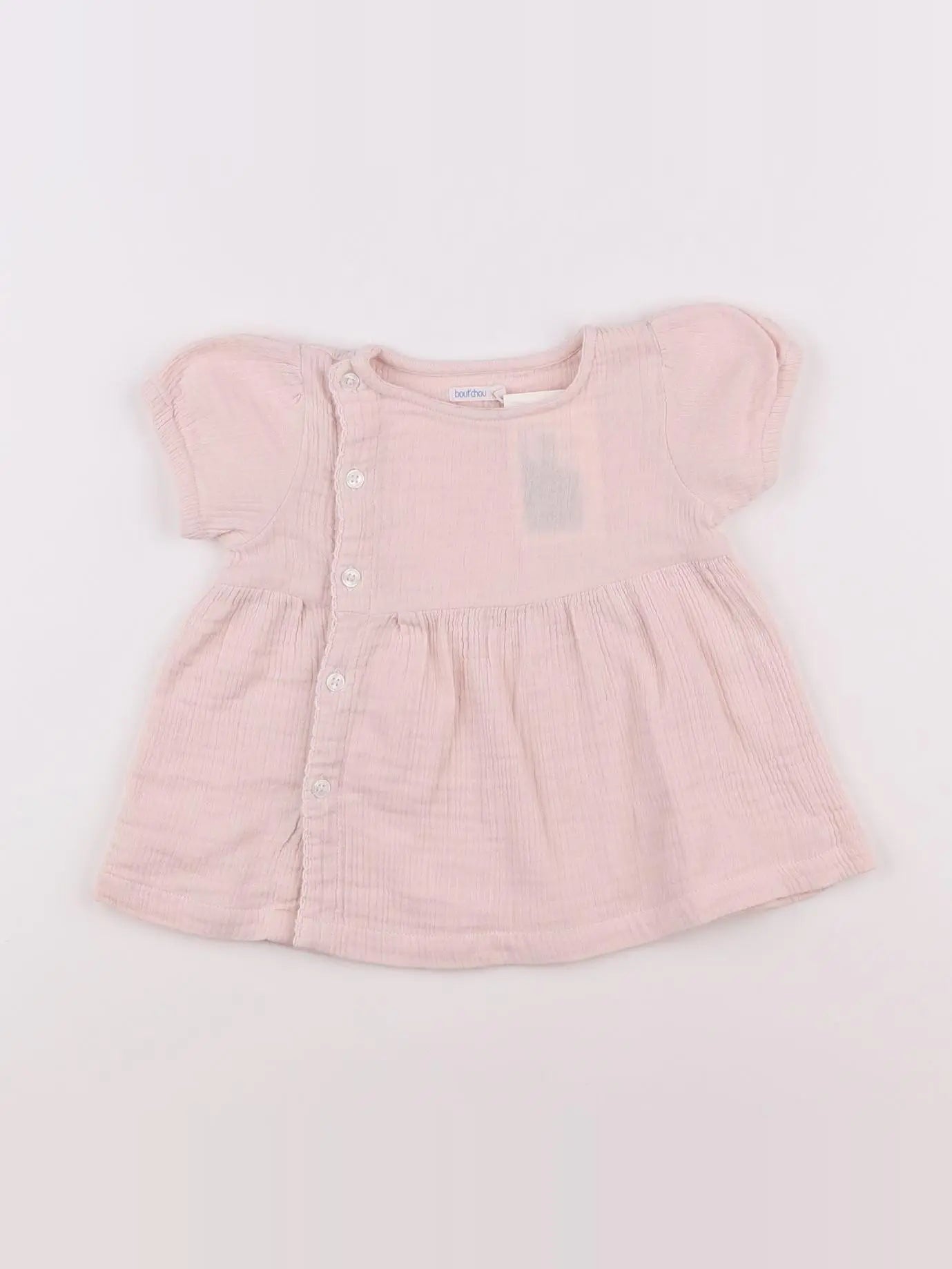 Boutchou - blouse rose - 12 mois