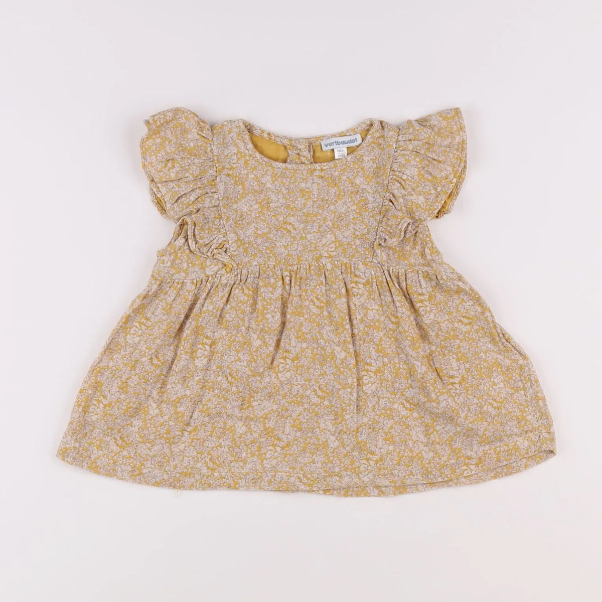Vertbaudet - blouse jaune - 12 mois