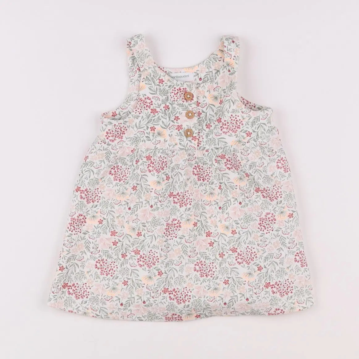 Vertbaudet - robe beige - 3 mois